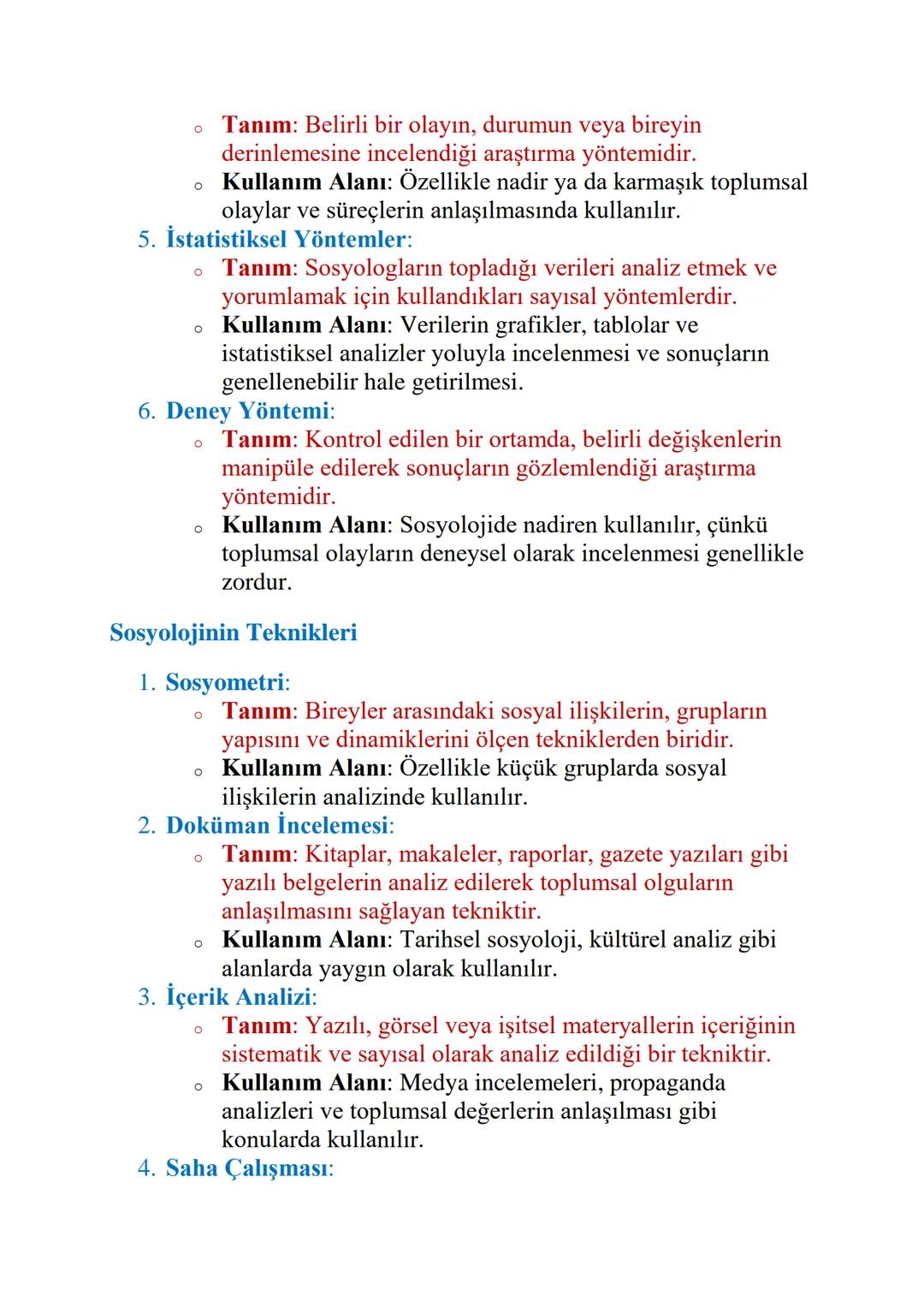 # SOSYOLOJİNİN YÖNTEM VE TEKNİKLERİ

Sosyolojinin Yöntemleri

1. Gözlem Yöntemi:

。
Tanım: Gözlem, sosyologların toplumsal olayları,
davranı