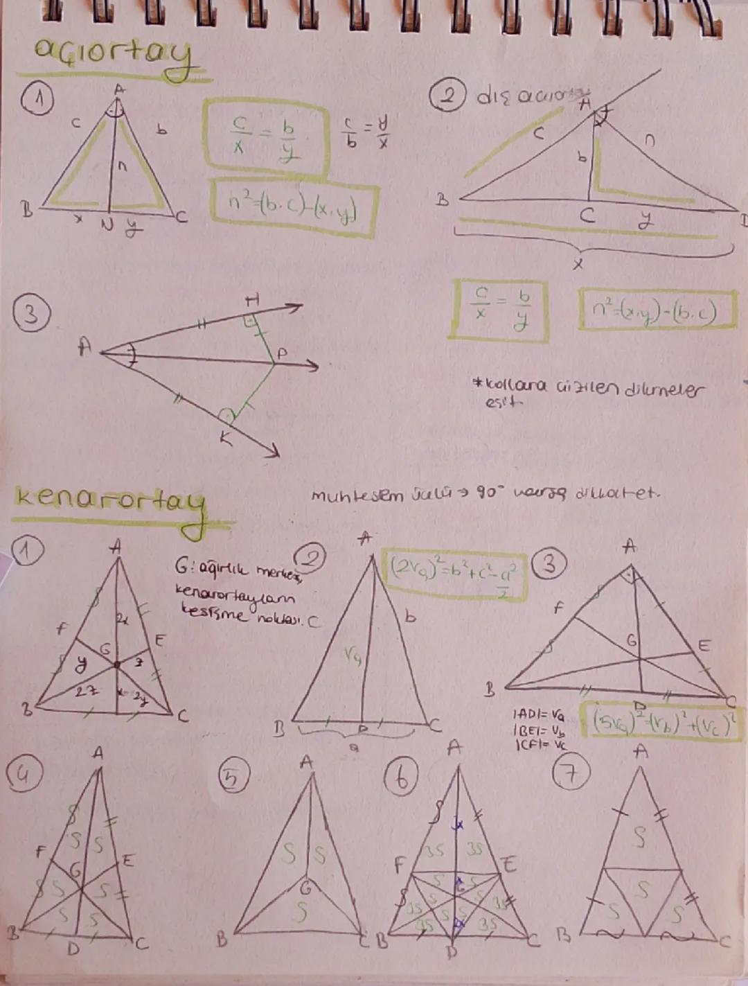 --- OCR Start ---
açiortay
A
C
b
Cb
R
② dış ααισ
A
C
b
B
C
n²(b.c)-(xy)
B
C
y
X
x Ny
3
A
kenarortay
I
K
P
メ
y
²=(xy)-(b.c)
*kollara azilen d