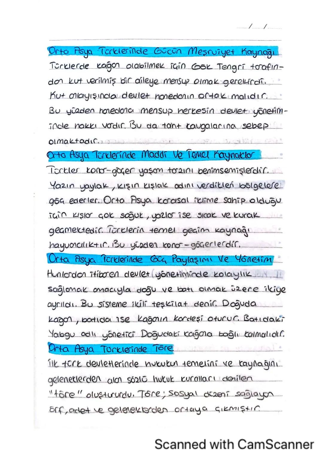 Orta Asya Türklerinde Gücün Meşruiyet Kaynağı
Türklerde kagon olabilmek için Gsk Tengri torafin-
don kut verilmiş bir aileye mensup olmak ge