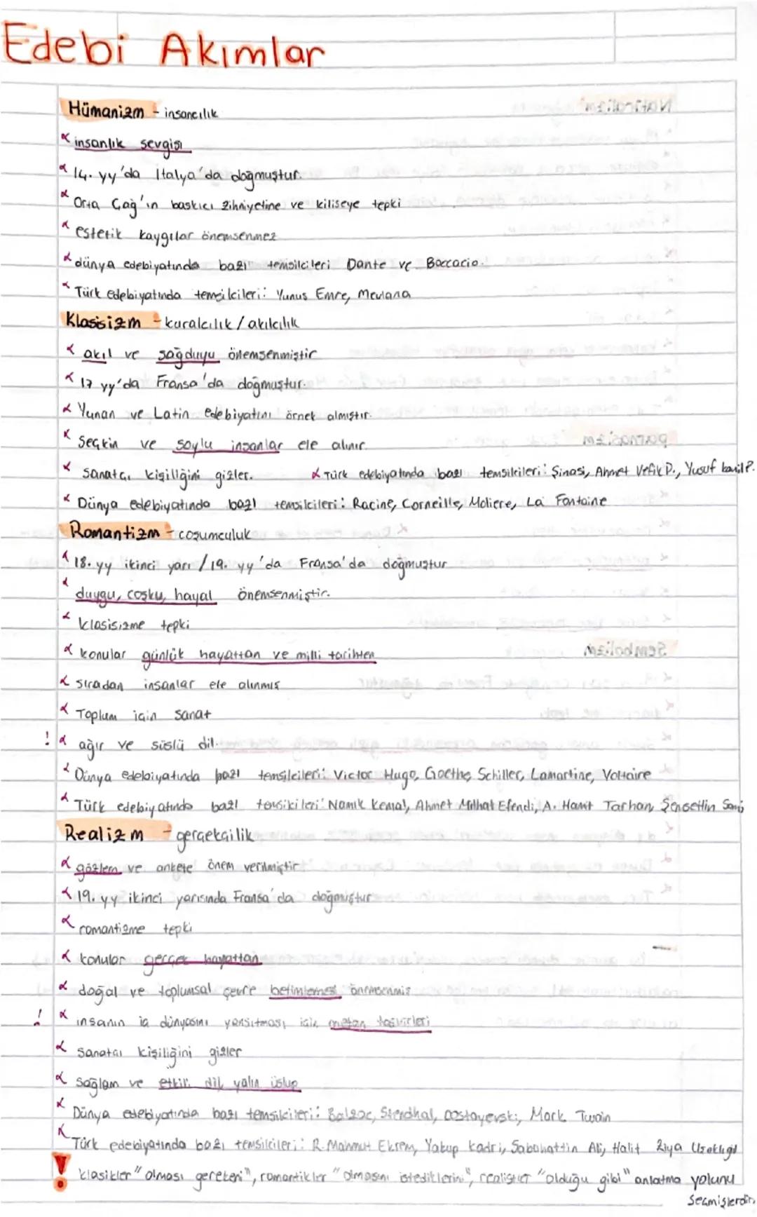 # Edebi Akımlar

* Hümanizm insaneilik

* insanlık sevgisi
* 14. yy'da Italya'da doğmuştur.
* Orra Gag'in baskıcı Zihniyetine ve kiliseye te