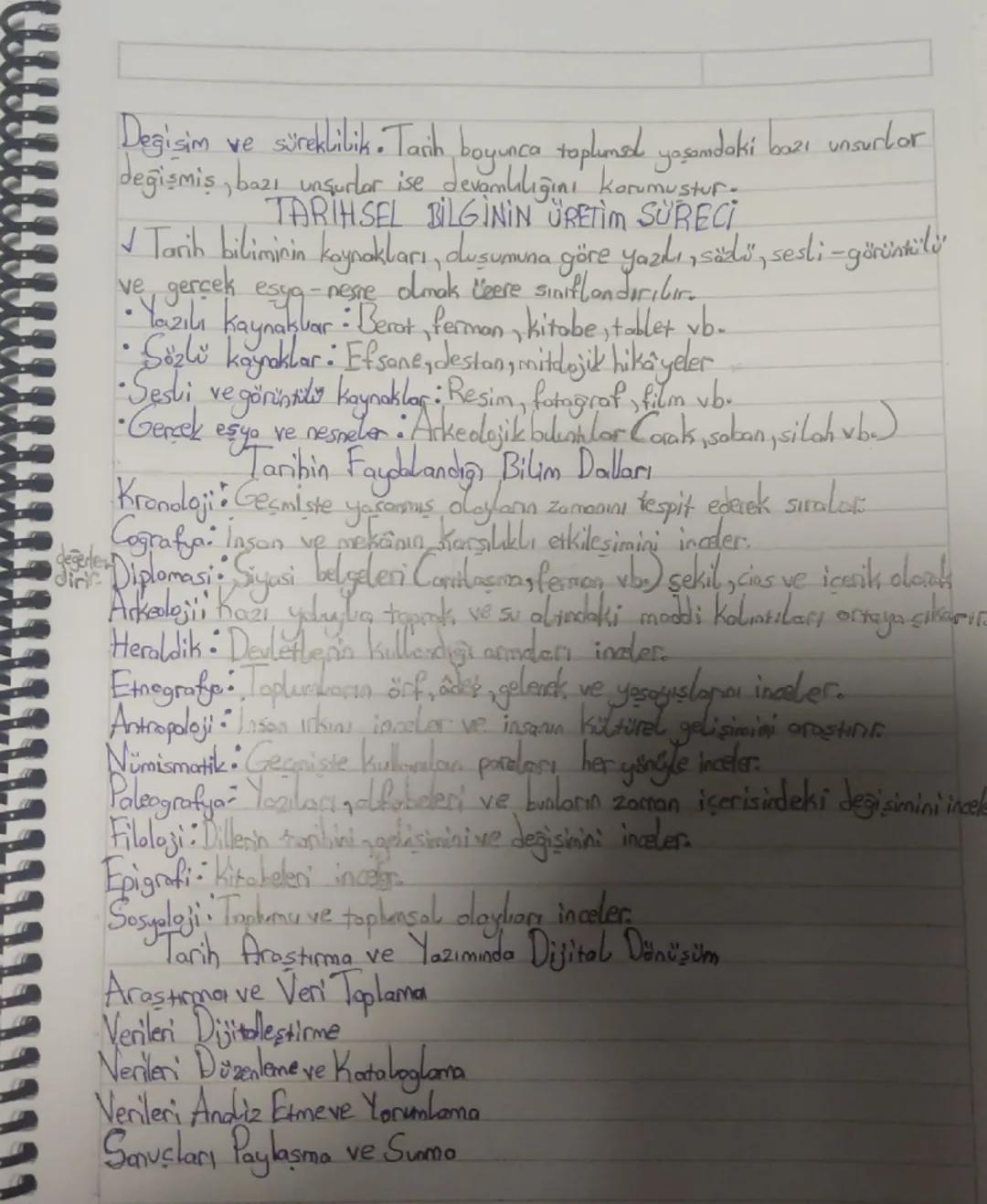 --- OCR Start ---
mmmm
TARİH
TARİH ÖĞRENMENİN FAYDALARI
Tarihin Tanımı
Geçmiş insan topluluklarının, savaşlarını ve barışlarını, kültür ve u