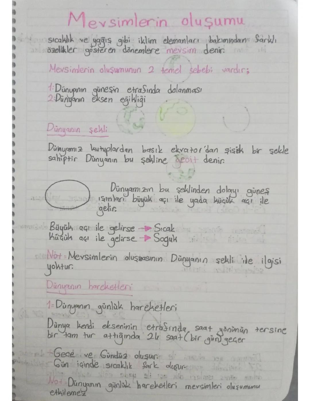 Fen Bilimleri 8. Sınıf 1. Ünite Ders Notları ve Test Hazırlığı