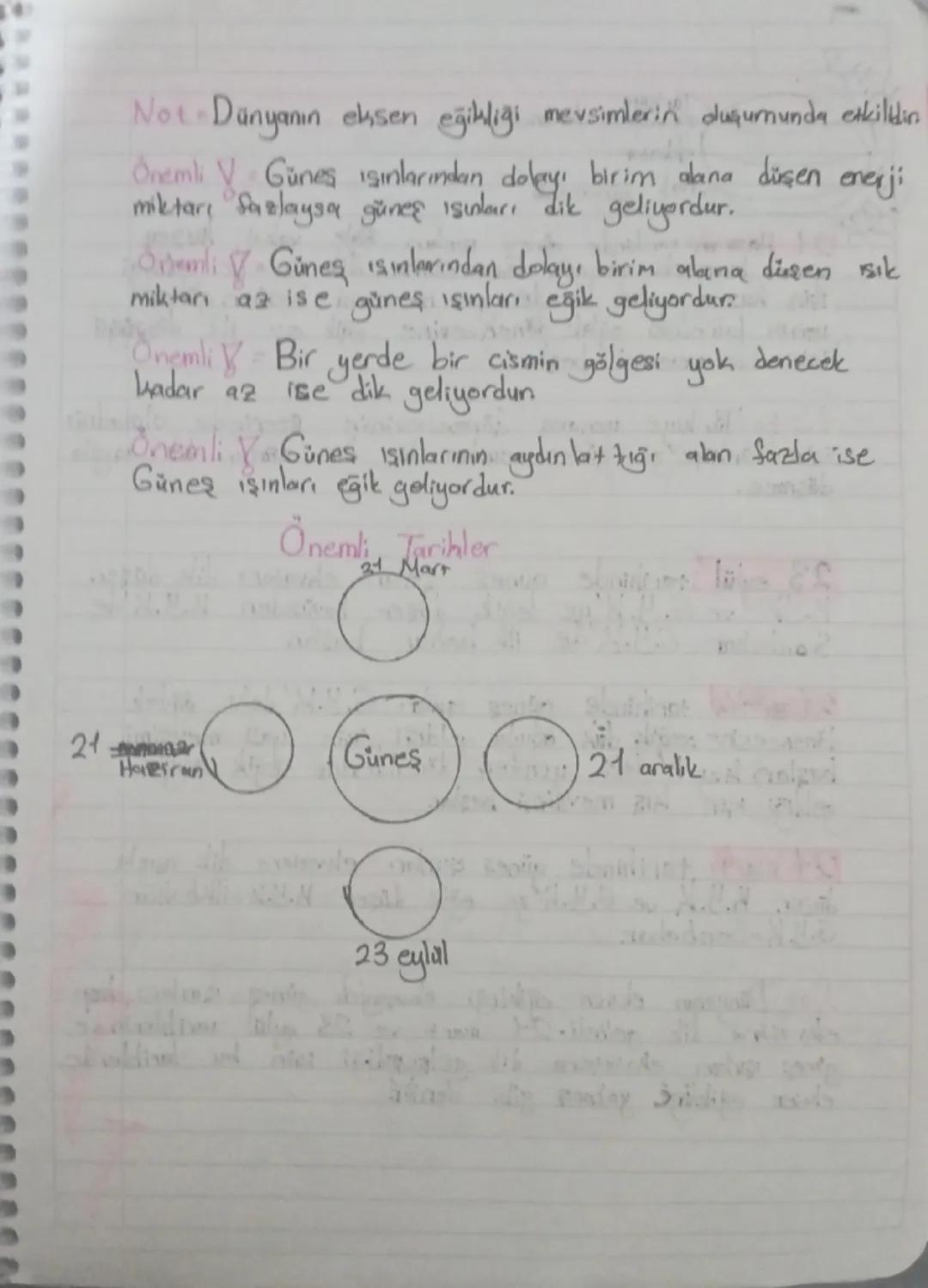 Mevsimlerin oluşumu
Sıcaklık ve yağış gibi iklim elemanları bakımından farklı
özellikler gösteren dönemlere mevsim denir.
Mevsimlerin oluşum