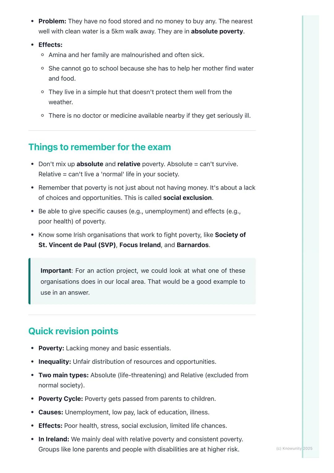 # Poverty and Inequality

## What are poverty and inequality?

Poverty and inequality are big topics in CSPE. They are about the unfair
dist