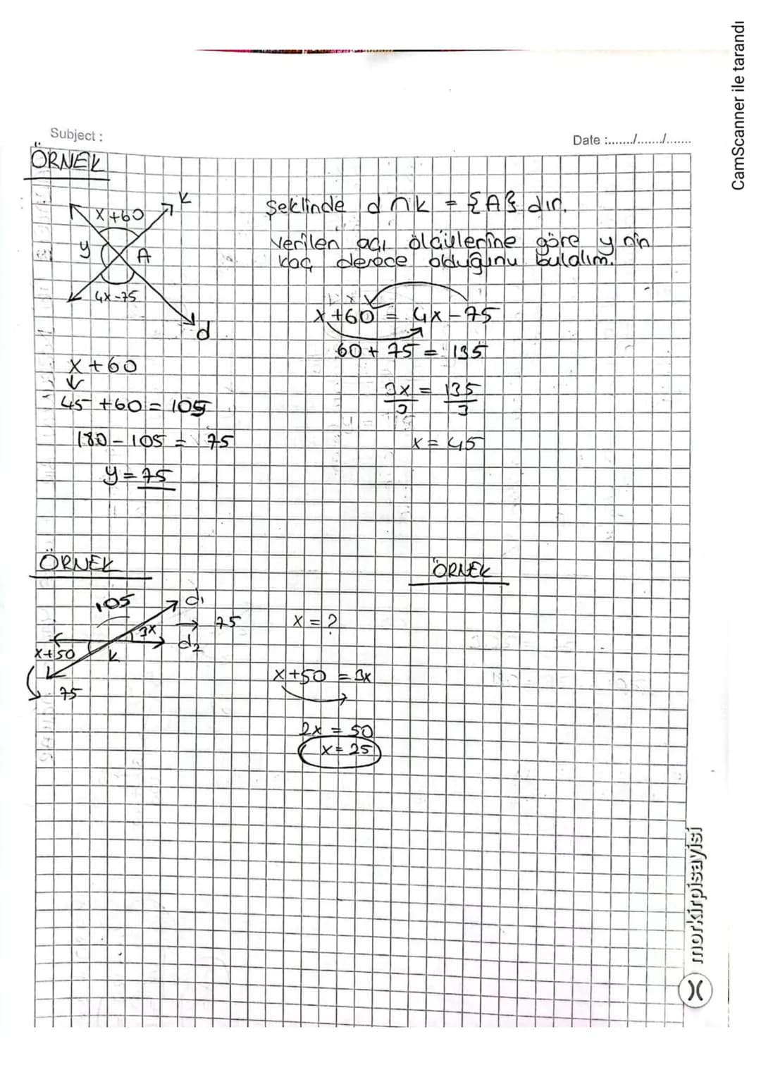 Subject:
=
Date ...........
IGGENLER
LIGGENDE AGI ÖZELLİKLERİ RE iubici ISLEMLER:
* Açı Caîtleri, Paralel Miz doğrudun bin besenle yaptığı a