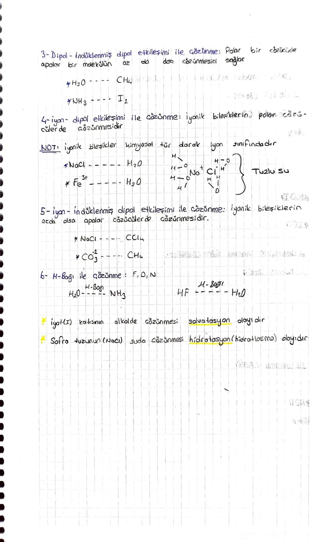 OBirden fazla
KARIŞIMLAR-
farklı maddenin kimyasal özelliklerini kay-
betmeden bir arada bulunmalarına karışım denir.
→Tuzlu Su
→ Camurlu Su