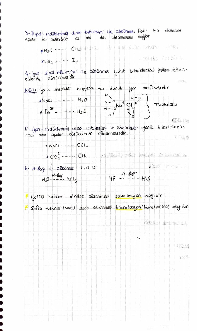 OBirden fazla
KARIŞIMLAR-
farklı maddenin kimyasal özelliklerini kay-
betmeden bir arada bulunmalarına karışım denir.
→Tuzlu Su
→ Camurlu Su