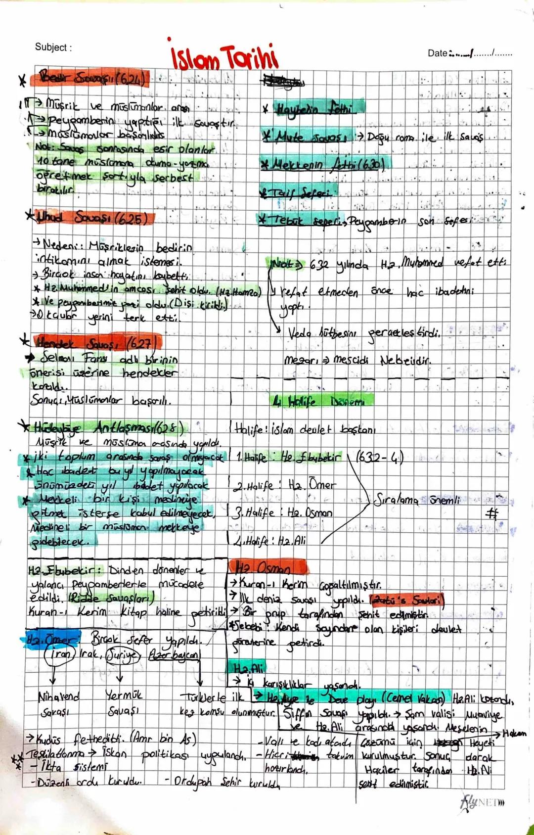 Subject:
* Bedir Sovas 11 (624)
Islam Tarihi
11T Musrik ve müslümanlar aras
peycomberin yaptığı ilk Sovastin.
>mastumarlar başarlides
Not: S