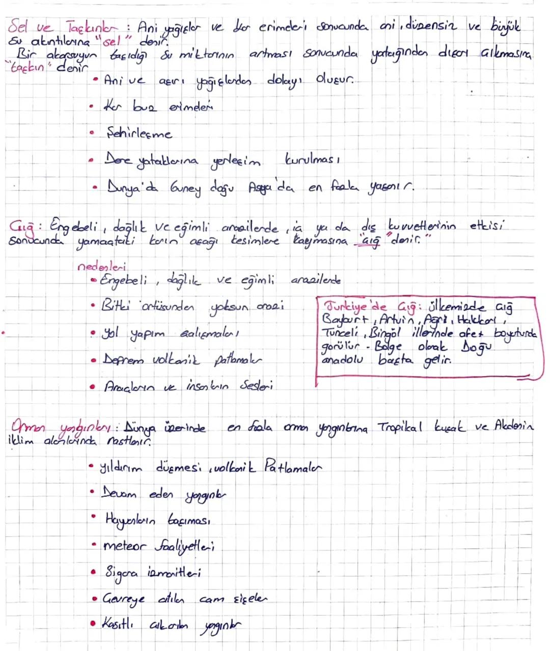 DOĞAL
AFETLER
Doğal Afet: con ve mal kaybına yol acon
umunda insonların da etkisi olabilmektedir.
doğal olaylardır. Bu doğal olayların Olvε-