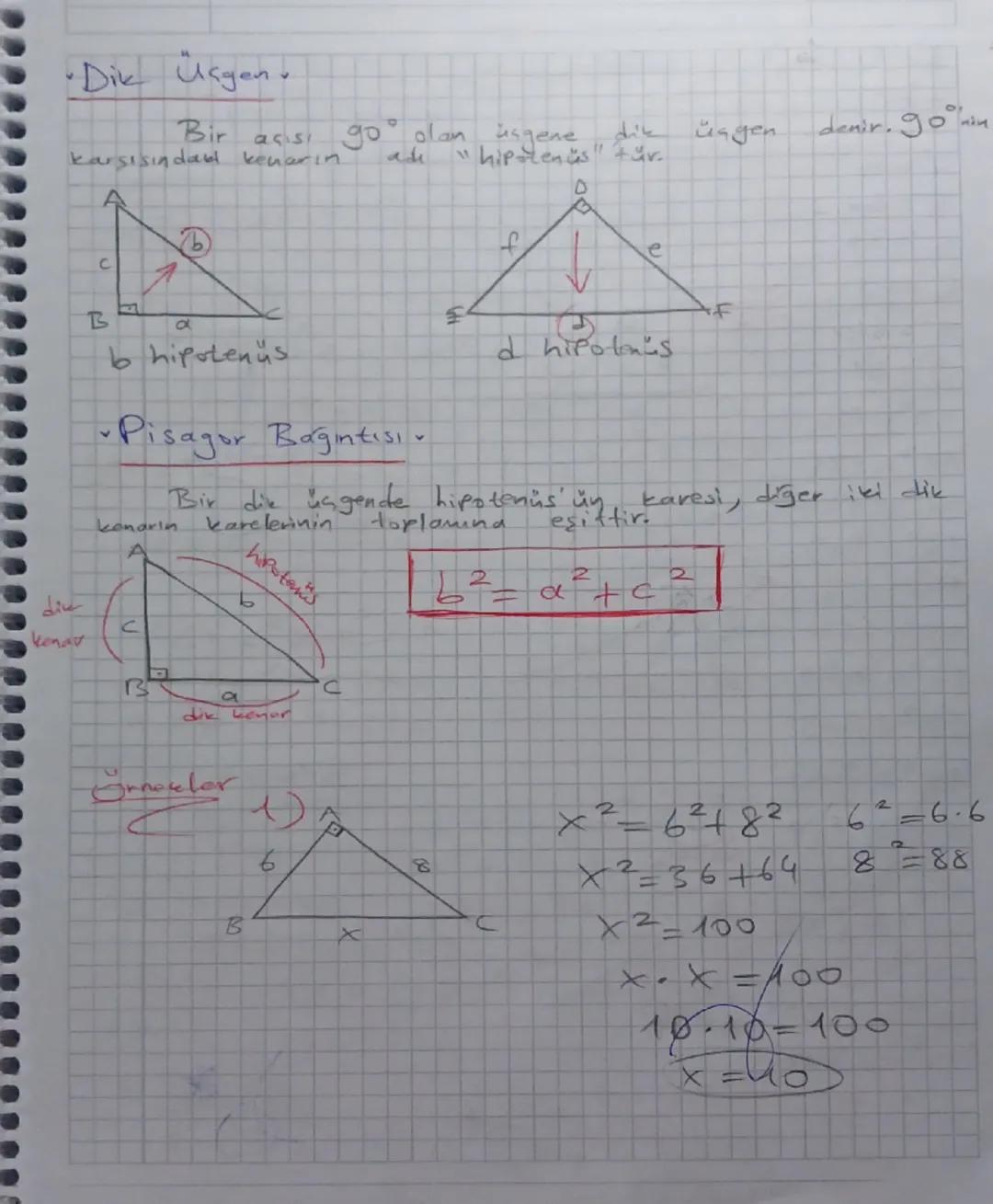 # Dik Üçgen

Bir açısı go olan üçgene"
karşısından kenarın.
ade "hipotenüs" tür.

C

B

α

b hipotenus

dik üçgen denir. 90°'nin

f

↑

e

d