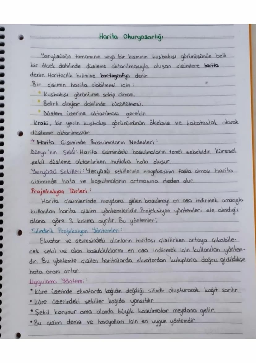 Harita Ohuryosarlığ
Yeryüzünün tamamının veya bir kısmının kuşbakışı görünüşünün belli
bir ölçek dahilinde düsleme aktarılmasıyla oluşan çiz