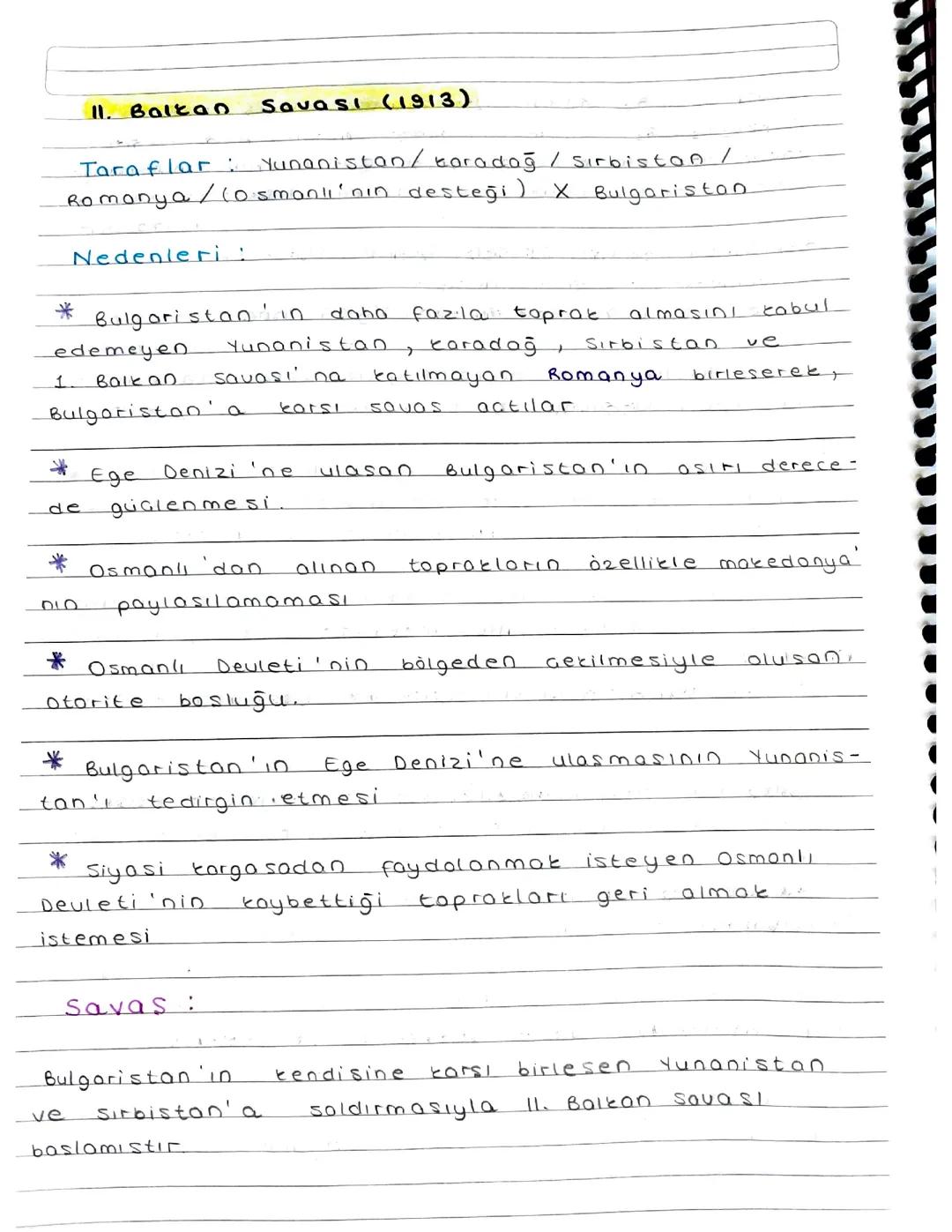 II. Balkan Savaşı
