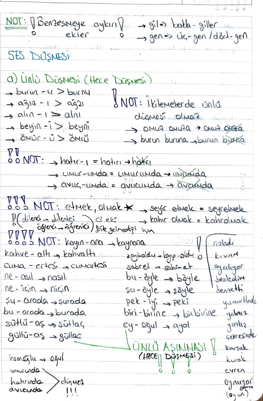 ÜNLÜ UYUMLARI
SES BILGISi
a) Büyük Cinlü Uyumu
(Kalınlık - incelik)
öğ-ren- sigler ✓
→ ka - lem-lik x
9,40,4
-
e₁₁₁ŏ, ü
NOT: Tek heceli ve b