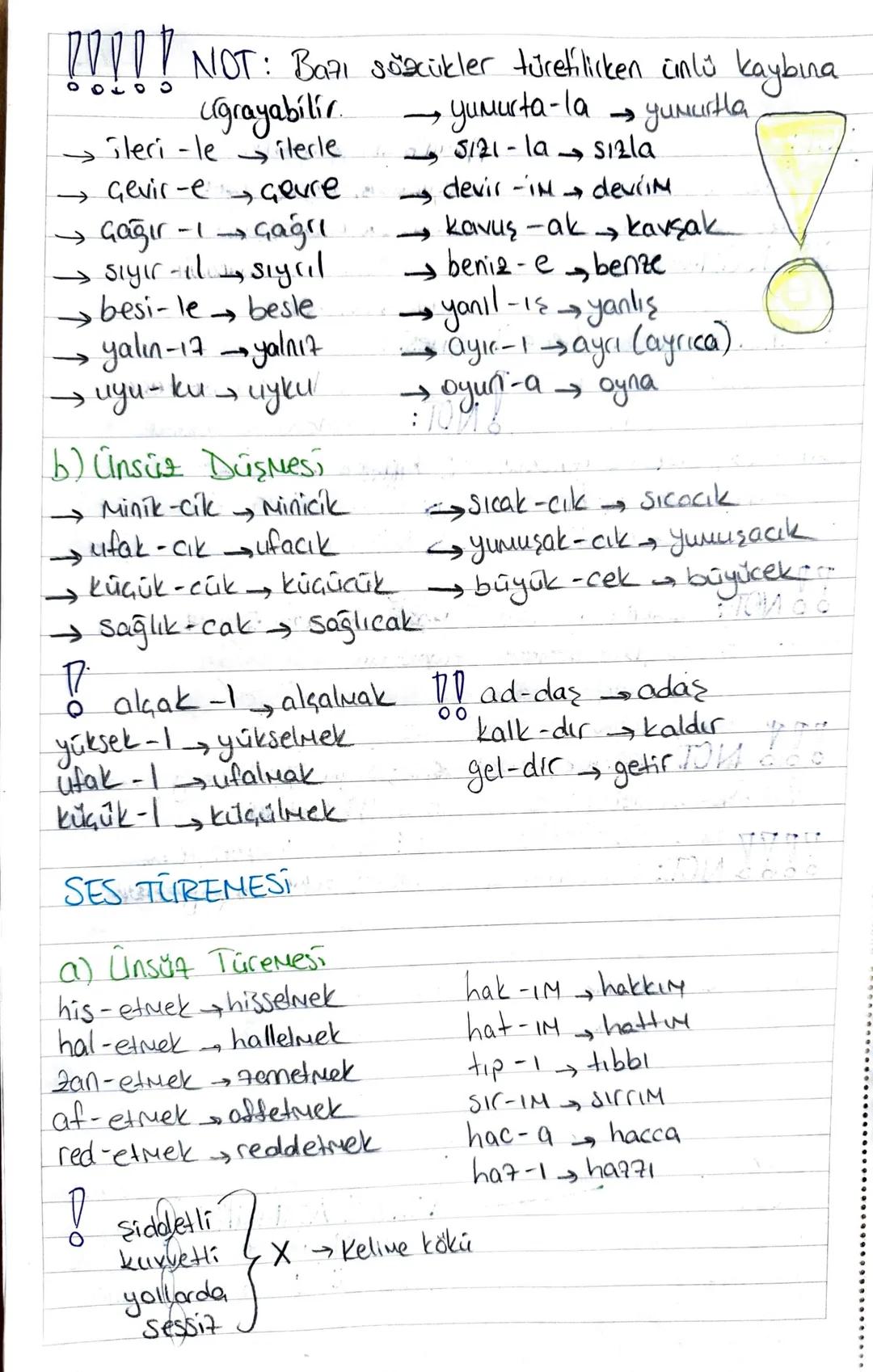 ÜNLÜ UYUMLARI
SES BILGISi
a) Büyük Cinlü Uyumu
(Kalınlık - incelik)
öğ-ren- sigler ✓
→ ka - lem-lik x
9,40,4
-
e₁₁₁ŏ, ü
NOT: Tek heceli ve b