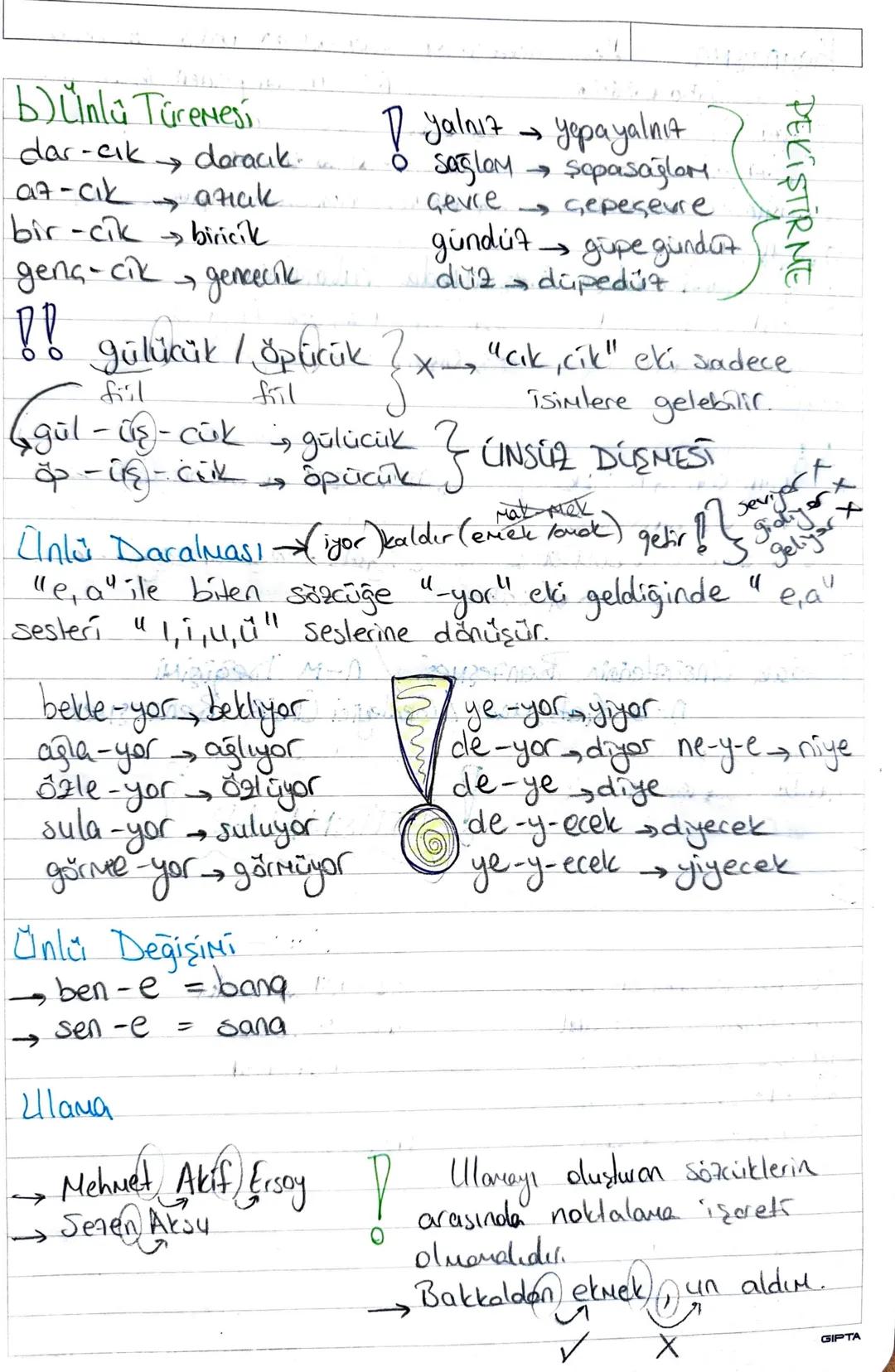 ÜNLÜ UYUMLARI
SES BILGISi
a) Büyük Cinlü Uyumu
(Kalınlık - incelik)
öğ-ren- sigler ✓
→ ka - lem-lik x
9,40,4
-
e₁₁₁ŏ, ü
NOT: Tek heceli ve b
