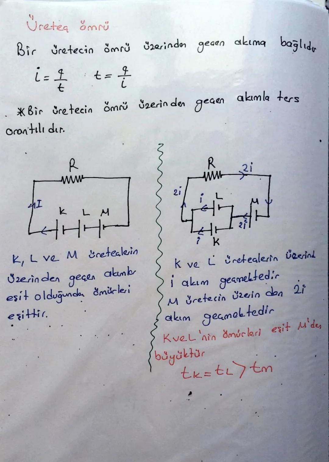 # Elektrik Akımı

Potansiyel fark: Bir iletkende iletkenin bir ucun dan
diger ucuna giderken birim yükün harcadığı enerjiye iletke.
nin iki 