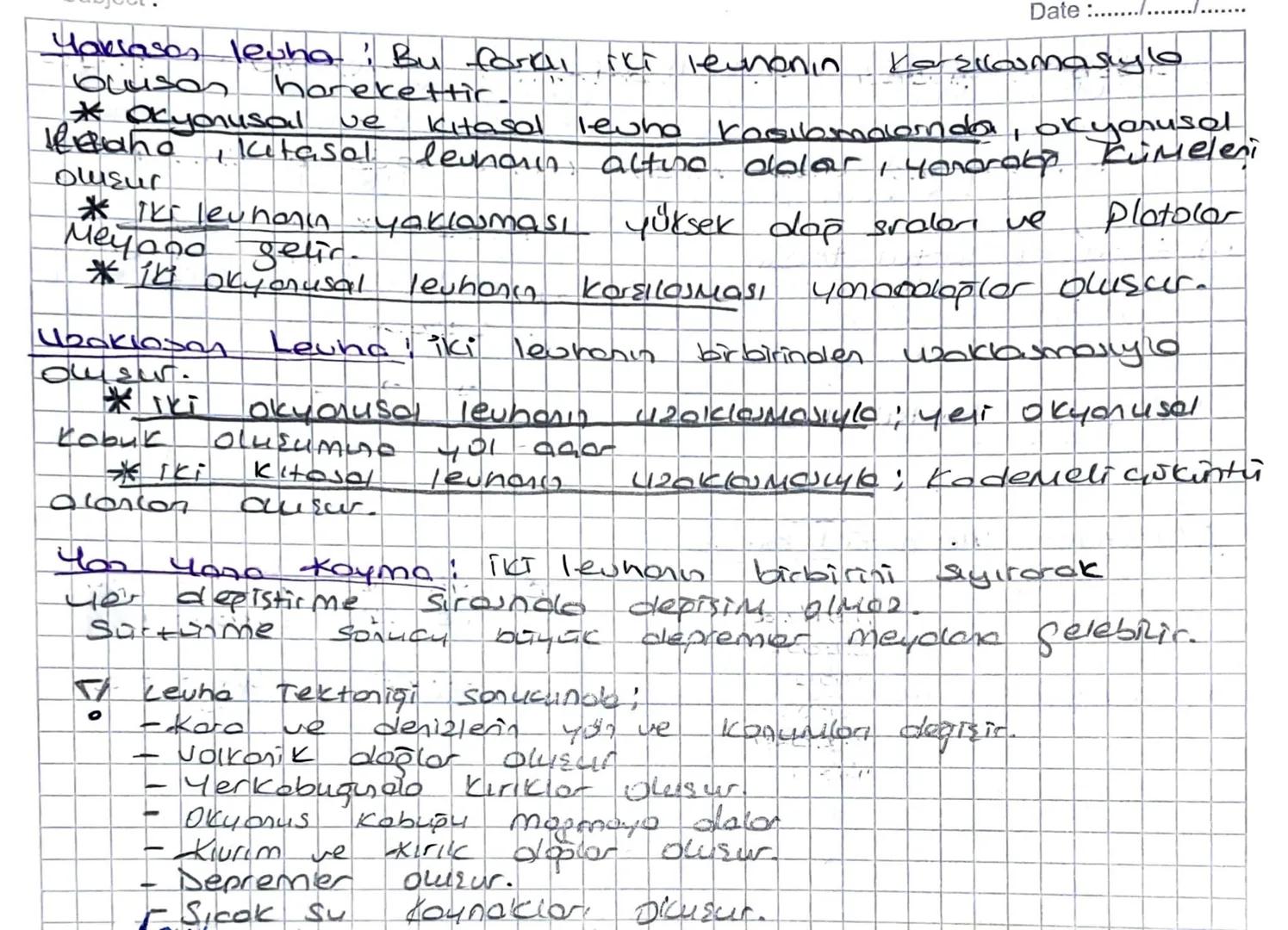 # LEUHA TEKTONIği
Bir leuno, yalnızco Okyanusal ya da Kitosal robusten dustupu
gibi her iki Kabuk türunů de Tserebilir.
Levhalar, leuno Sins