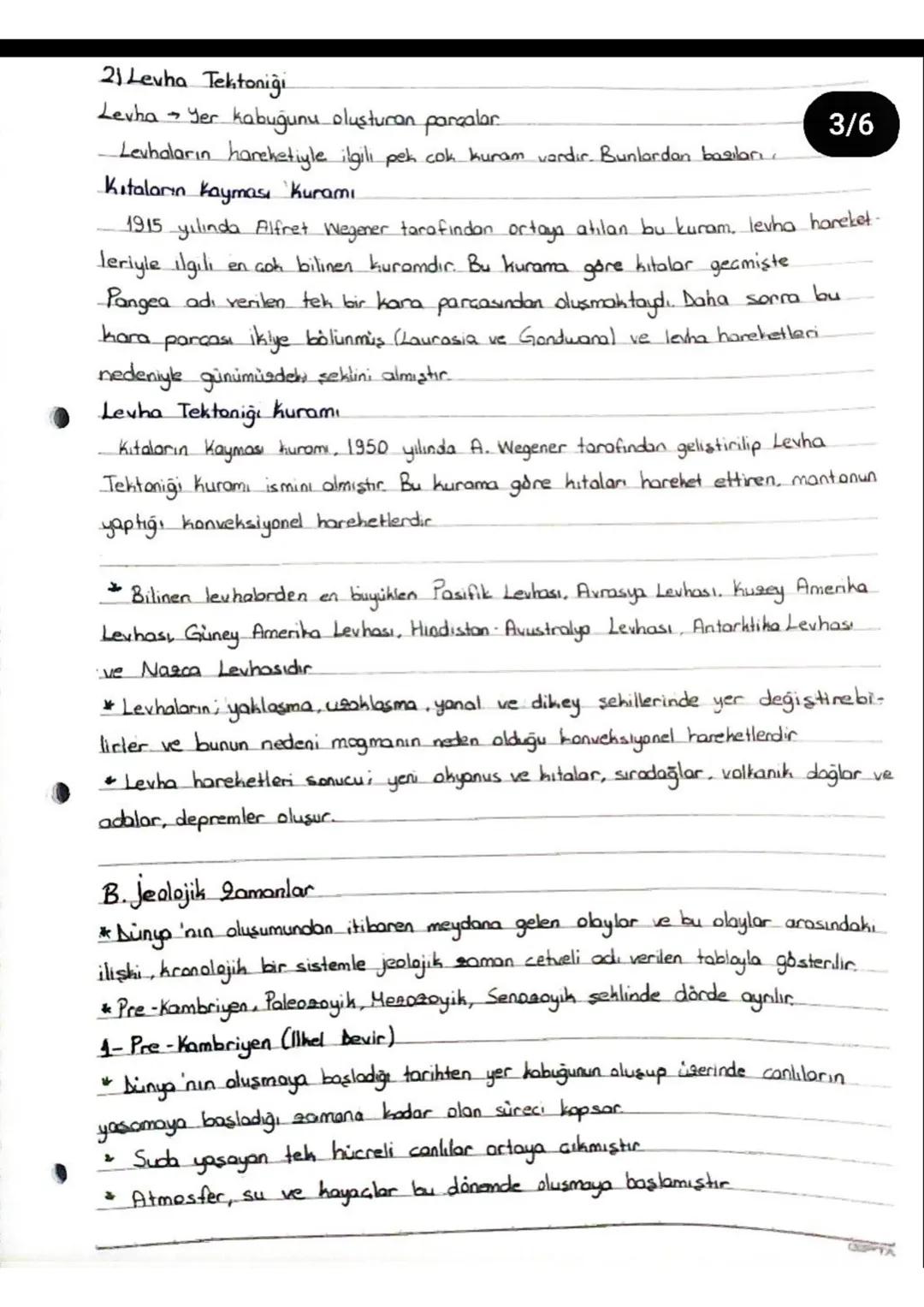 5/6
Türkiye'nin jeolojik Yapısı
Paleozoyik Dönem
* Gür bir bitki örtüsü ve sık ormanlar bulunmaktaydı..
* Bol yağışlı, sıcak bir iklim yaşan