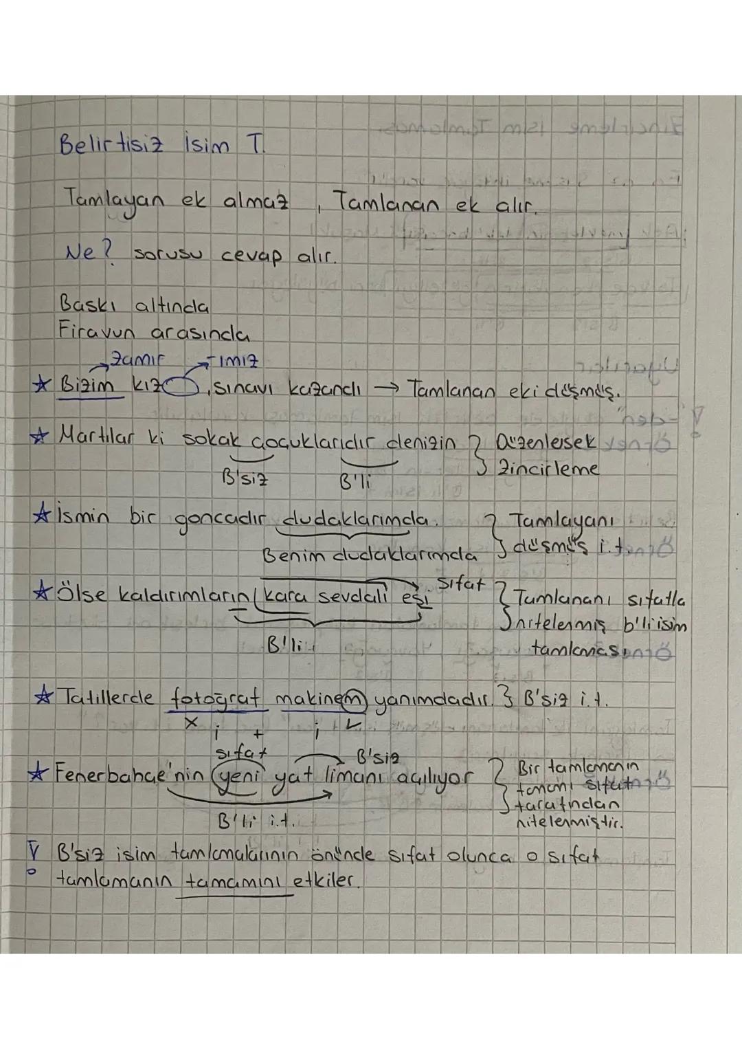 Sifat Tamlaması
Mutlaka bir
veya
birden fazla isim ve onu niteleyen -belirten
Sifat olması şarttır..
Sıfatlar bir isim tamlamasının önüne ge