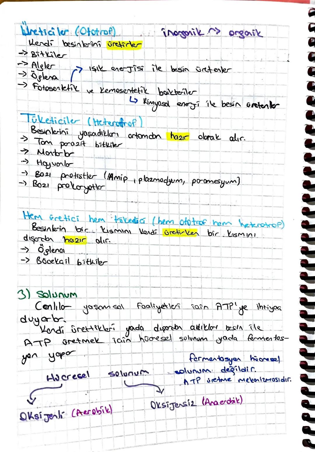 CANLILARIN ORTAK
1) Hicresel Yapi:
4 Hücre canlının en küçük yapısal
ZELLIKLERI
ve işlevsel braimidir.
9 Bution conlib bir veya çok sayıda h