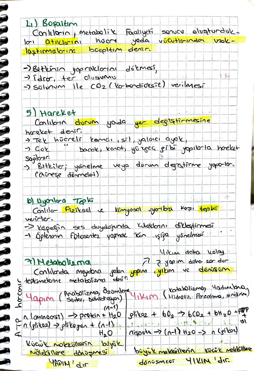 CANLILARIN ORTAK
1) Hicresel Yapi:
4 Hücre canlının en küçük yapısal
ZELLIKLERI
ve işlevsel braimidir.
9 Bution conlib bir veya çok sayıda h