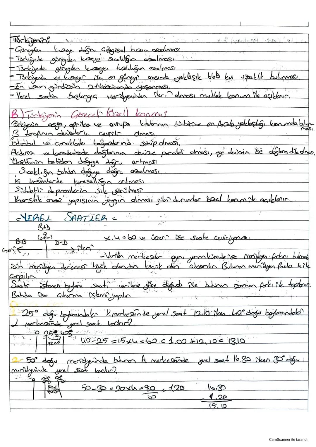 COGRAFI KONUM VE YEREL SAATLERA
1-Mutlak (Matematik) Konum?
Bir merkezin bulunduğu enlem, boylan, yarım küre ve matematik iklim
kuşağına bağ