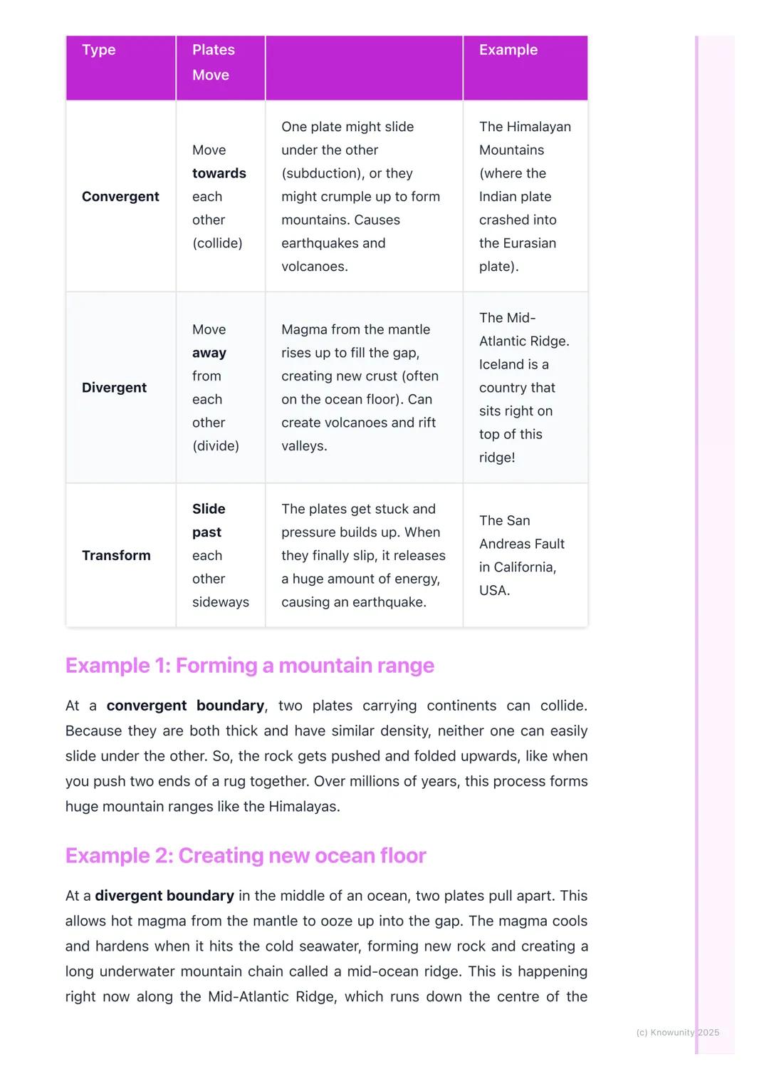 # Plate Tectonics (Basic)

## What are plate tectonics?

The theory of plate tectonics explains that the Earth's outer shell is not one
soli