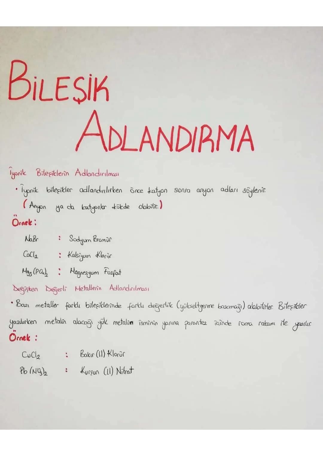Kovalent Bağlı Bileşiklerin Adlandırılması

d. Ametalin + 1. Ametalin + 2. Ametalin + 2. Ametalin $\longrightarrow$ Bileşik adı
latince sayı