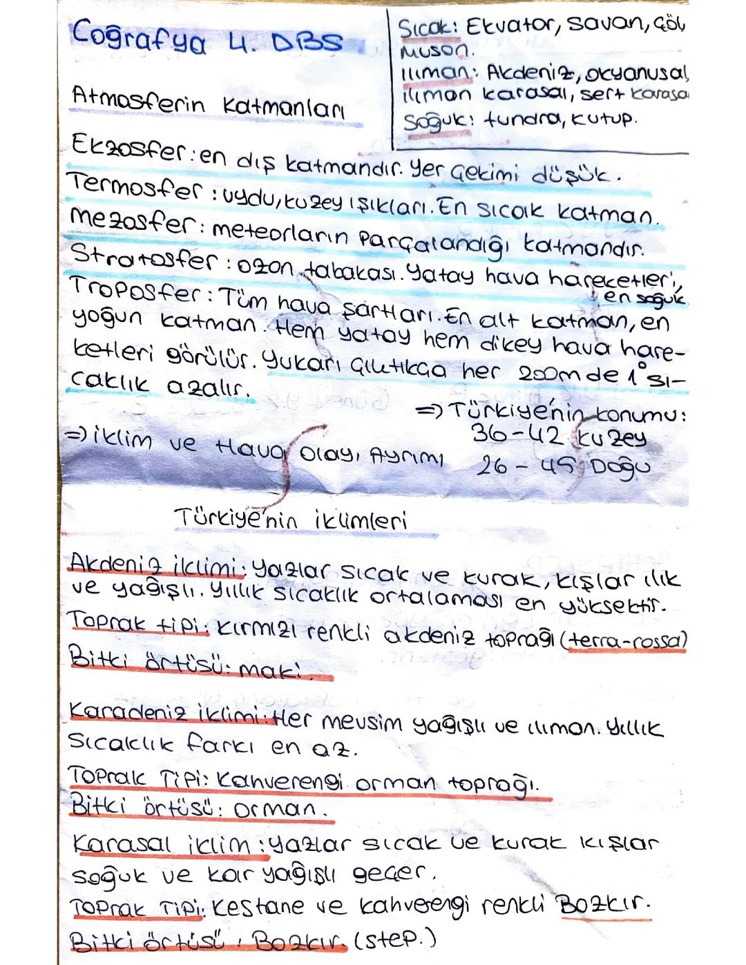 Coğrafya TYT Ders Notu