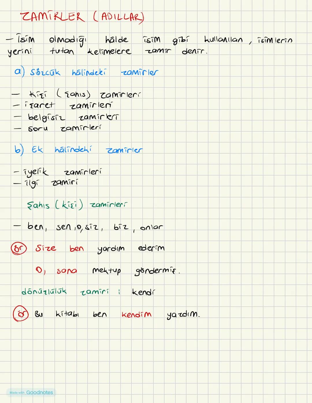 # ZAMİRLER (ADILLAR)
- Tsim olmadığı hâlde isim gibi kullanılan , isimlerio / yerini tutan Kelimelere zamir denir.

a) Sözcük halindeki zami