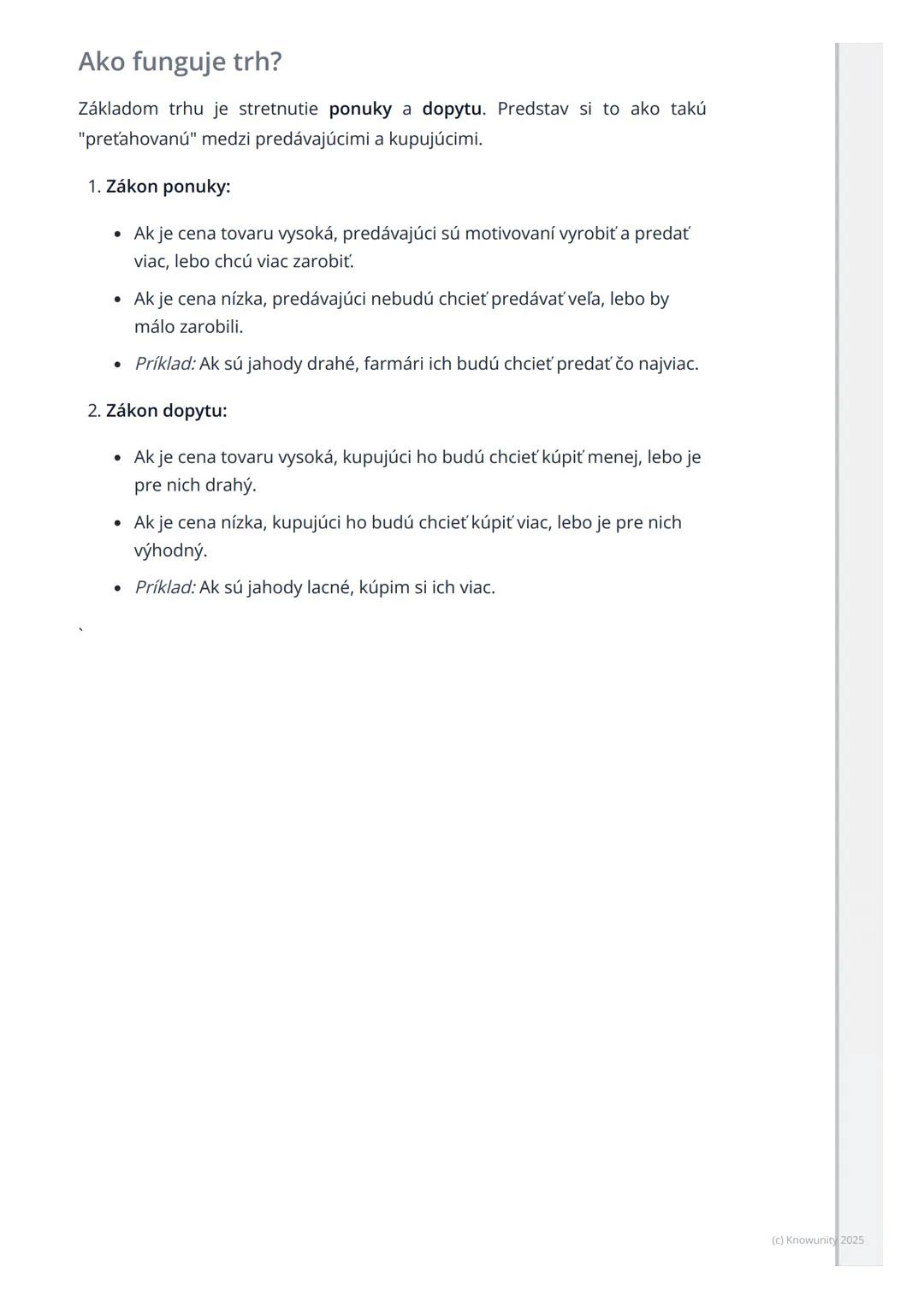 # Trh a trhová ekonomika

## Prehľad trhu a trhovej ekonomiky

Trh a trhová ekonomika sú dôležité pojmy, ktoré potrebujem pochopiť, aby
som 