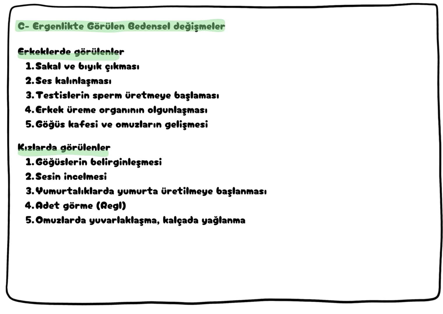# Ergenlik ve Sağlık

**A- Gelişim ile ilgili kavramlar**

**Büyüme**
İnsanlarda boy ve kütle artışına denir. Büyüme anne karnında başlar er