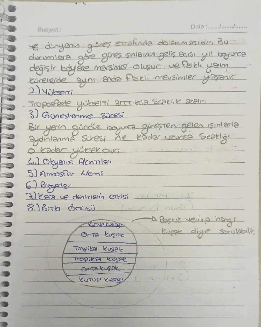 Subject: Coğrafya
Coğrafya J.Dönem 2. Yazılı Notları
Date :22/12/2024
Silindirik Projeksiyon: Ekvator Gevresinde bozulma
azdia
Konik projeks