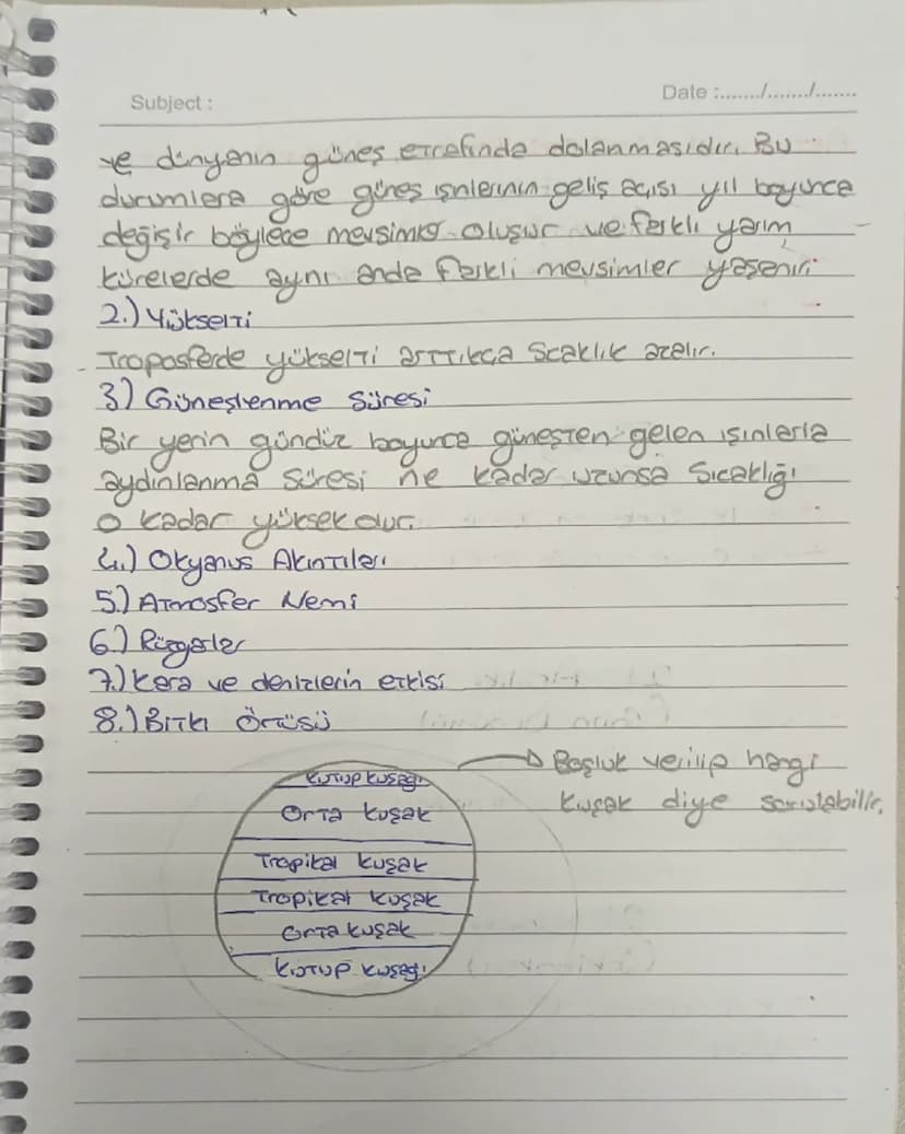 Subject: Coğrafya
Coğrafya J.Dönem 2. Yazılı Notları
Date :22/12/2024
Silindirik Projeksiyon: Ekvator Gevresinde bozulma
azdia
Konik projeks