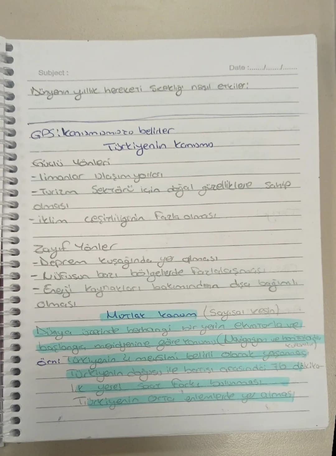 Subject: Coğrafya
Coğrafya J.Dönem 2. Yazılı Notları
Date :22/12/2024
Silindirik Projeksiyon: Ekvator Gevresinde bozulma
azdia
Konik projeks
