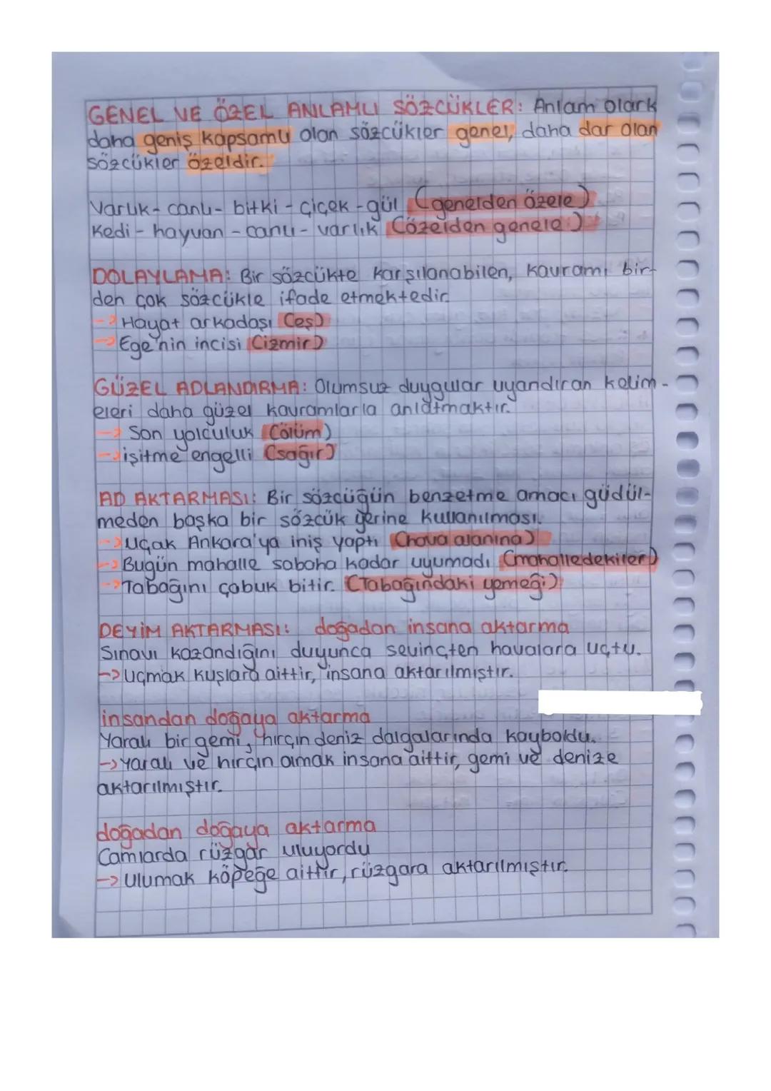 TÜRKÇE
TEK ANLAMLILIK: Tek bir kavramı karşılayan, başka anl
amlar kazanmayan sözcüklerdir.
Agac, Termometre, kiremit
ÇOK ANLAMLILIK: Bir sö