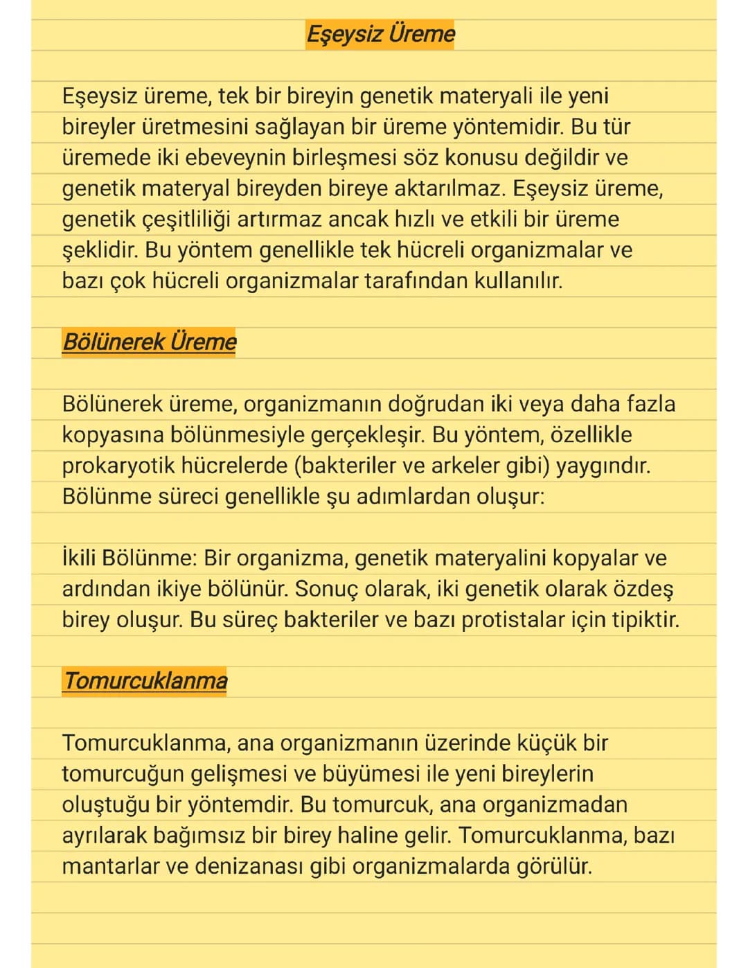10.SINIF - EŞEYSİZ ÜREME 