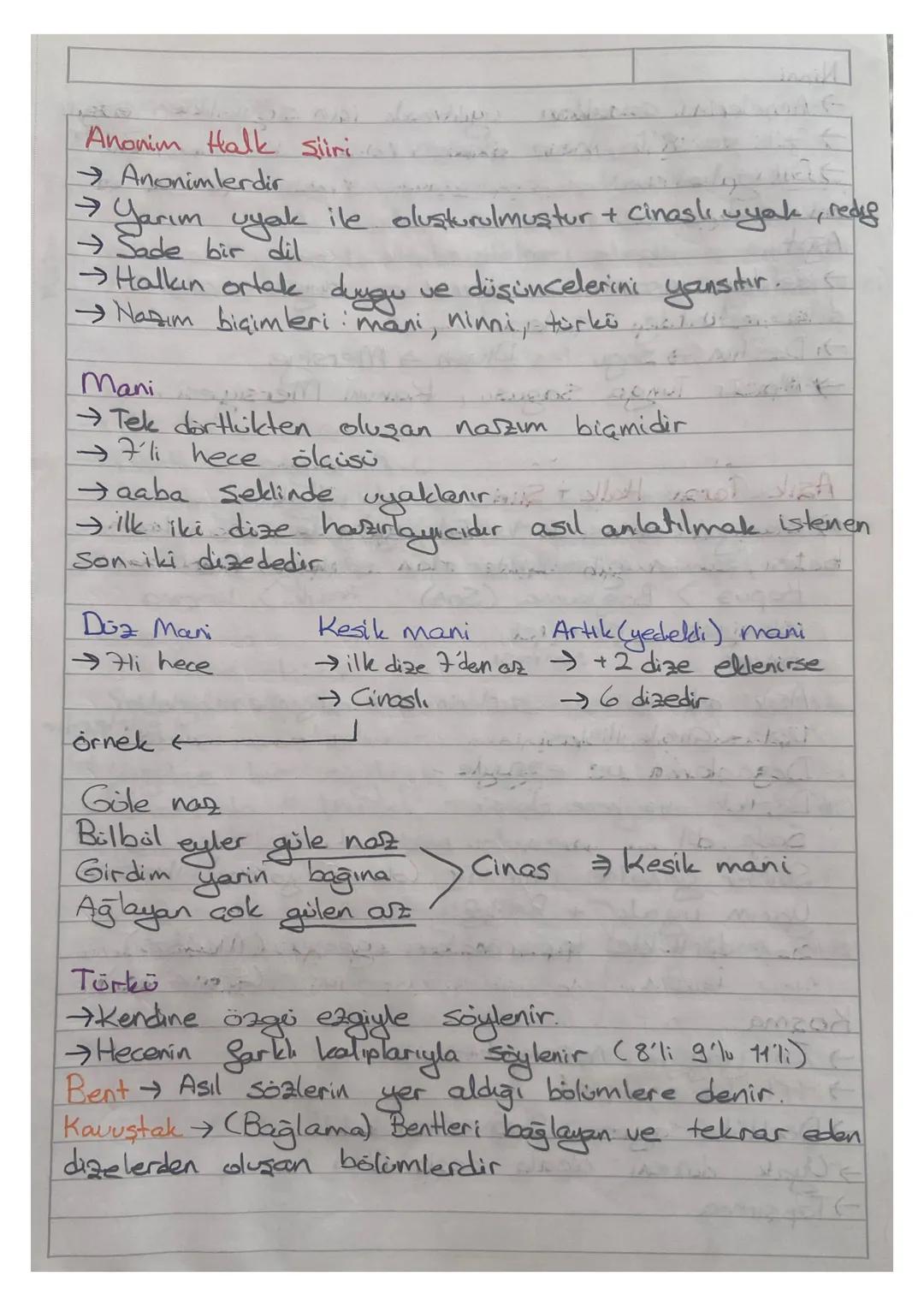 # Anonim Halk Şiiri

→Anonimlerdir

→ Yarım uyak ile oluşturulmuştur + cinaslı uyak, redig

→ Sade bir dil

→ Halkın ortak duygu ve düşüncel