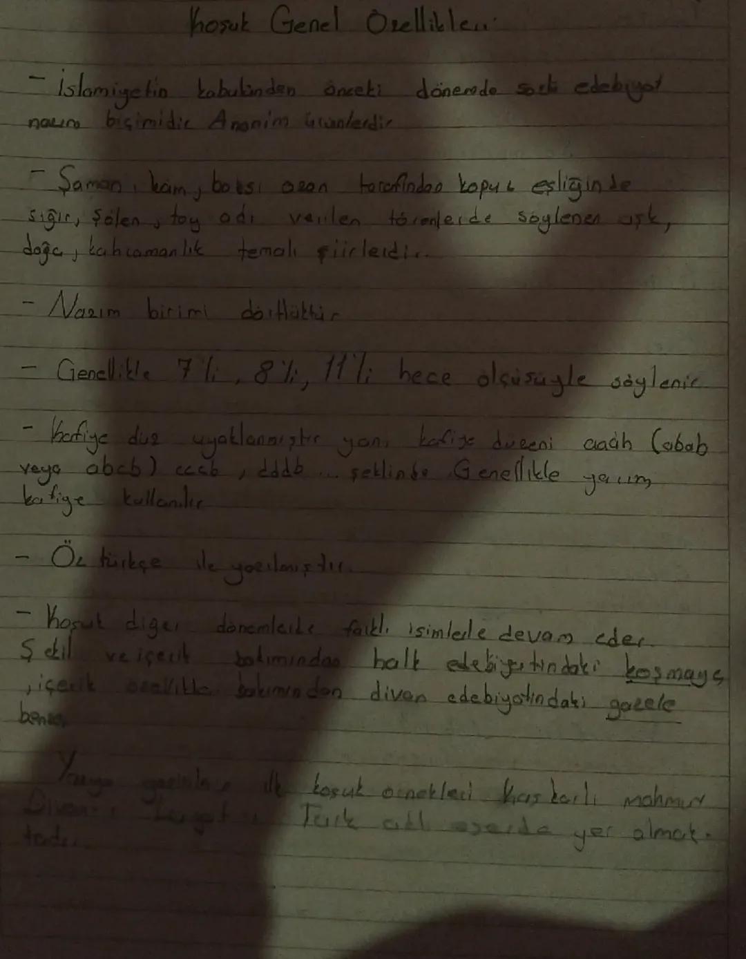 Kosuk Genel Ozelliklen
İslamiyetin kabulinden önceki dönemde solli edebiyat
naur biçimidir Anonim Gwanlerdir
Saman, ham, boksi olan
terefind