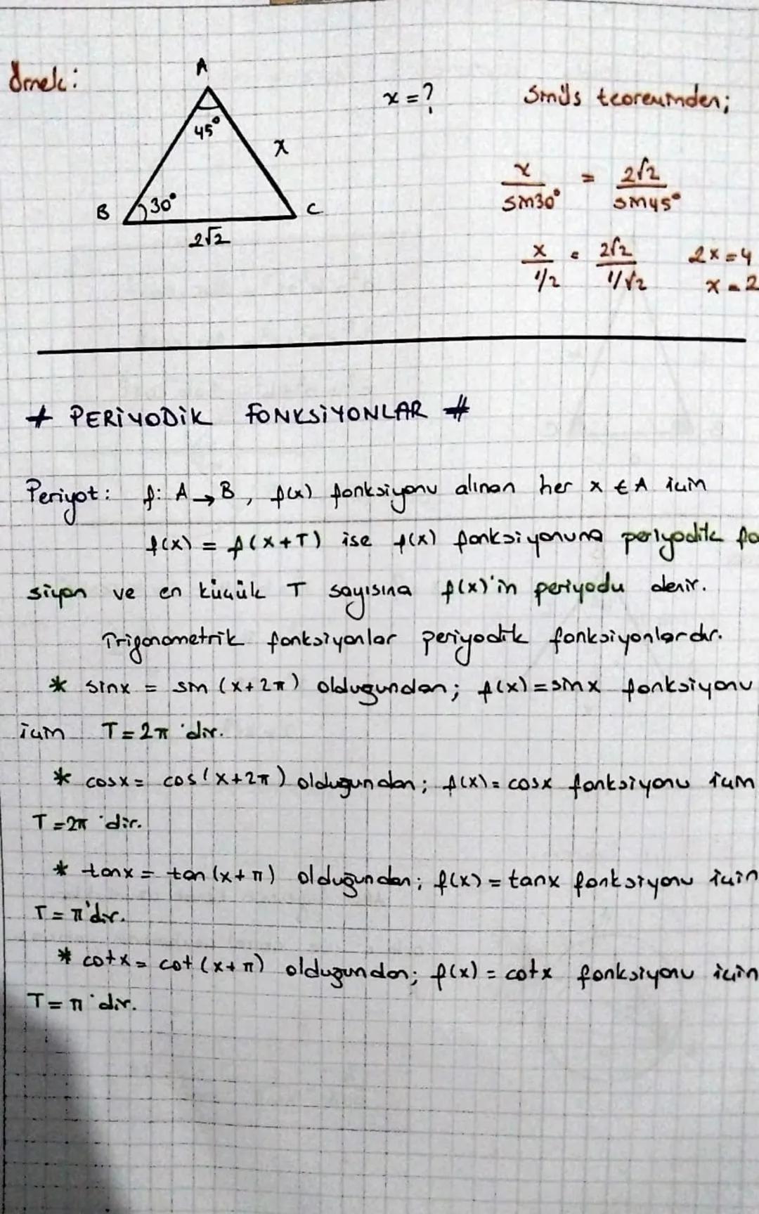 ~ "ugende Trigonometrik Teoremler ~
1-) Cosinus Teoremi:
B
C
Я
C
a² = b²+c² - 2bc.cost.
b² = a² + c² - 2ac.cas B
c² = a²+b² - 2.ab.cosĉ
mek: