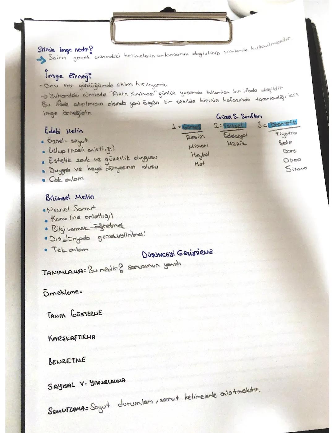 Edebiyat Ders Notları: Temel Konular ve Kavramlar