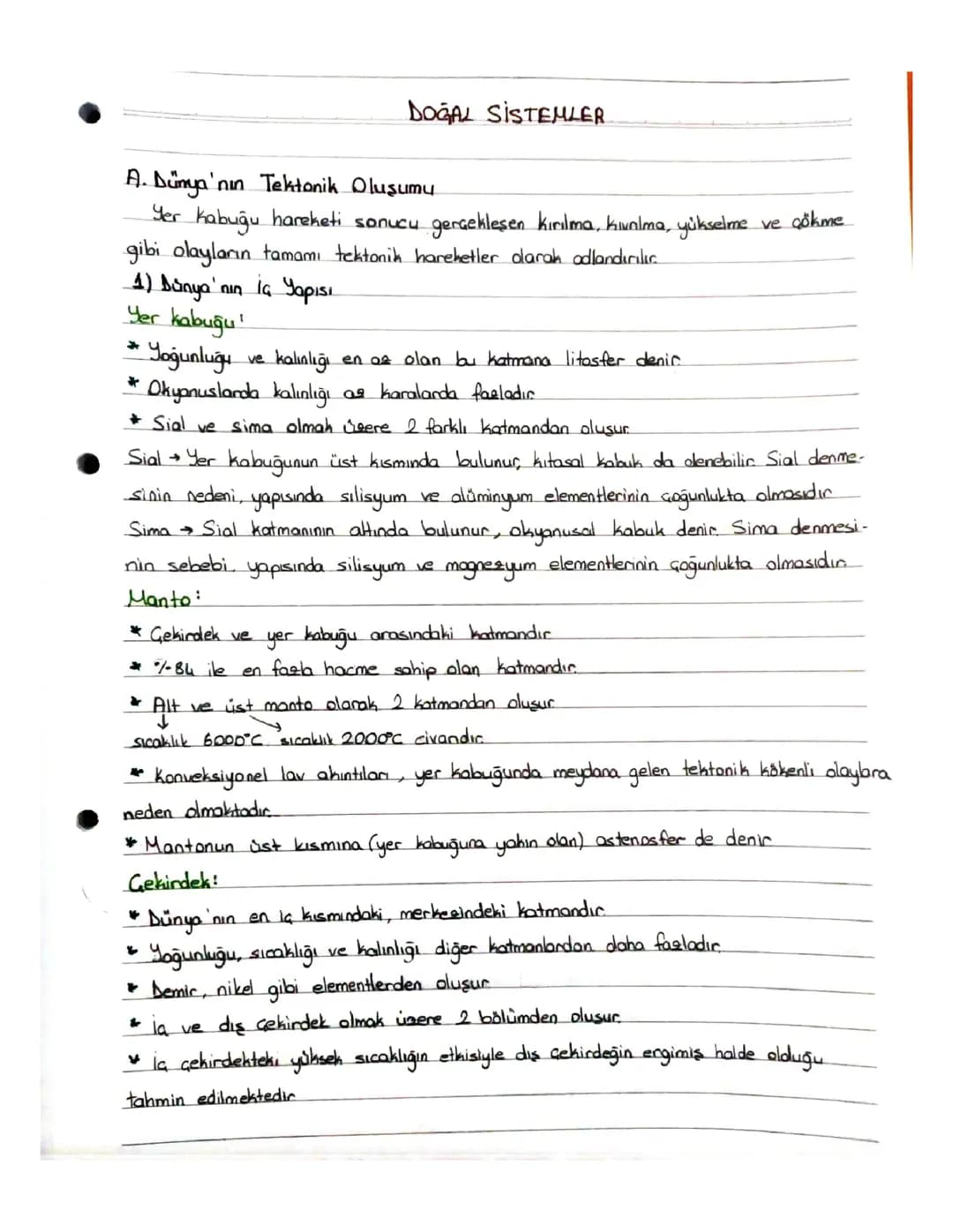 Doğal sistemler
