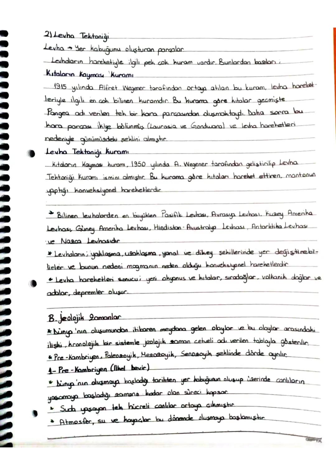 DOGAL SİSTEMLER
A. Dünya'nın Tektonik Oluşumu
Yer kabuğu hareketi sonucu gerçekleşen kırılma, kivalma, yükselme
gibi olayların tamamı tekton