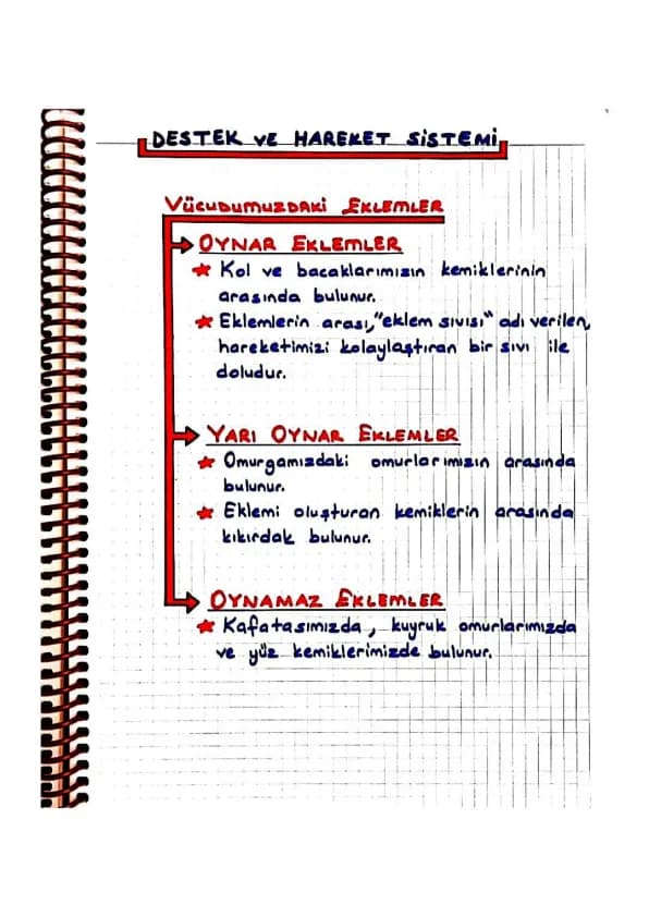 DESTEK VE HAREKET SISTEMI
ISKELET
SISTEMI
KAS
SISTEMI
KEMIK KIKIRDAK EKLEM
4 ÇİZGİLİ
UZUN
4 Düz
OYNAR
KISA
4YASSI
KALP
4 YARI OYNAR
4 OYNAMA