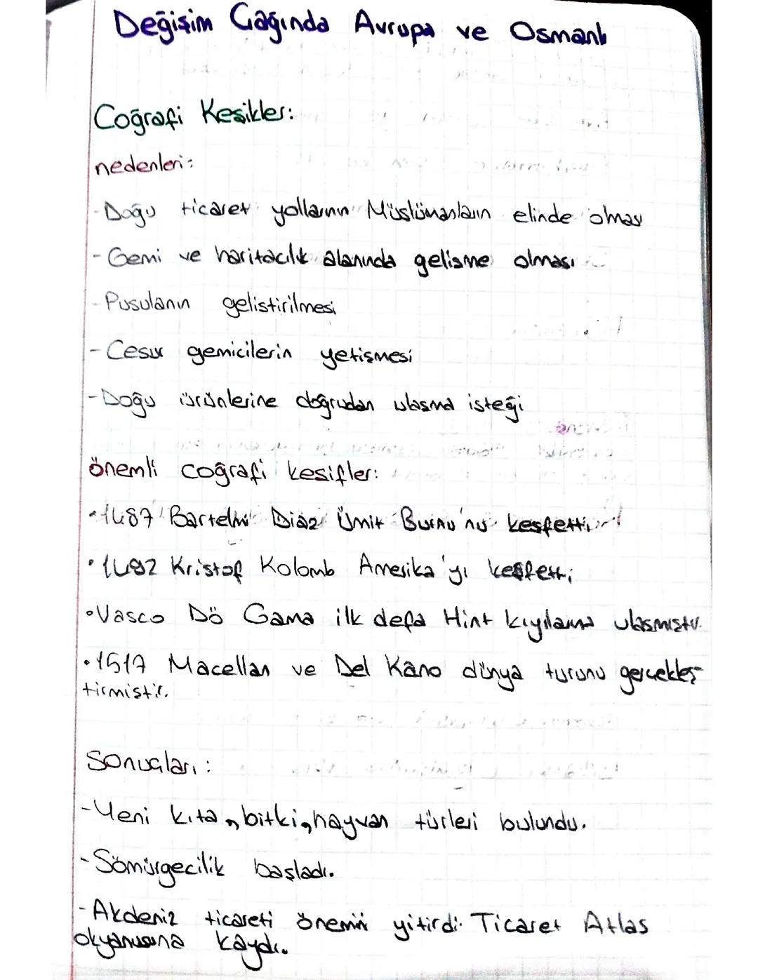 Avrupa ve Osmanlı: Değişim Çağının İzleri