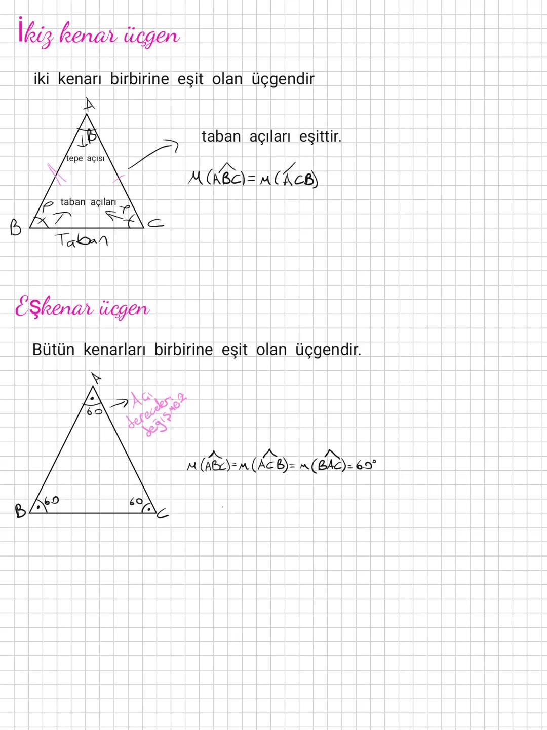 ☑
a
Ücgende act
OA B C = [AB] U [BC JU [CA]
Oa,b,c agenin
iç açılam
Oxße
dış açıları
again
B
Acı kuralları
1) Bir üçgenin iç açıları toplamı
