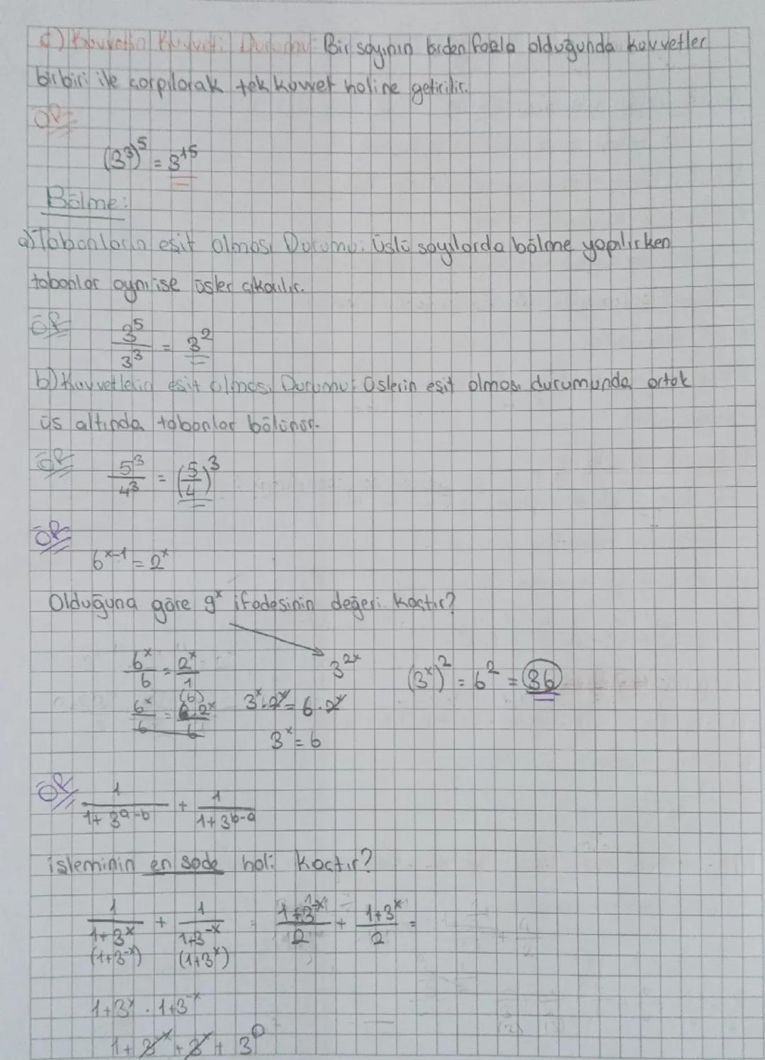 # 1. UNITE SAYILAR

Gercek samitorin Usle Gasteinen is Yapılan islam er

$a$ ifadesi a'ya tobon, n'ye kuwet derir.

* Sıfır hariç tüm sayıla