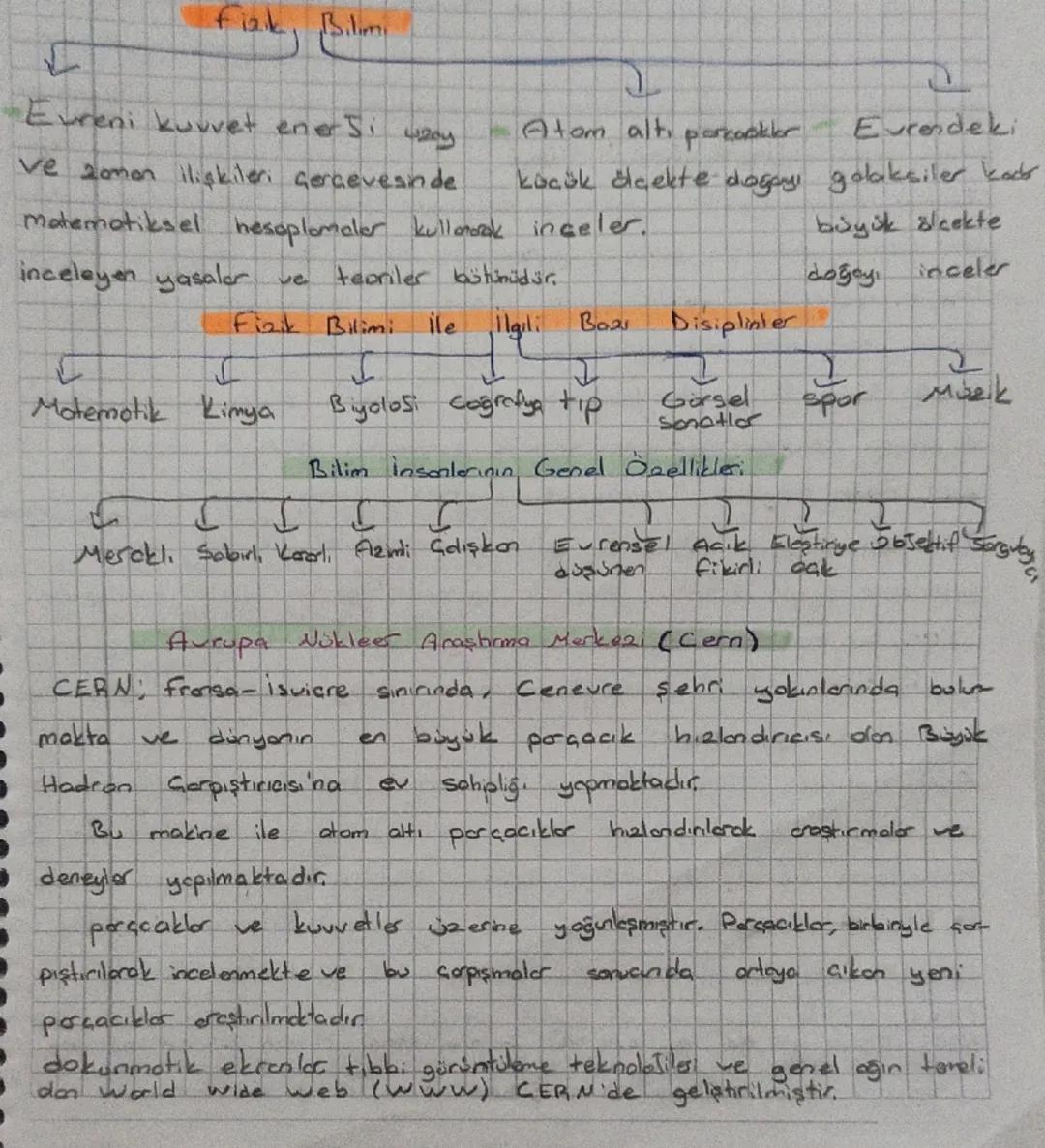 Fizik 1.dönem 1. yazılı
kons Svet
1.) Pak Bilimine Grip
Fisk Nedir?. Maddeyi enersiyi ve bunlar arasındaki et kiles imi
inceleyen bilim dalı