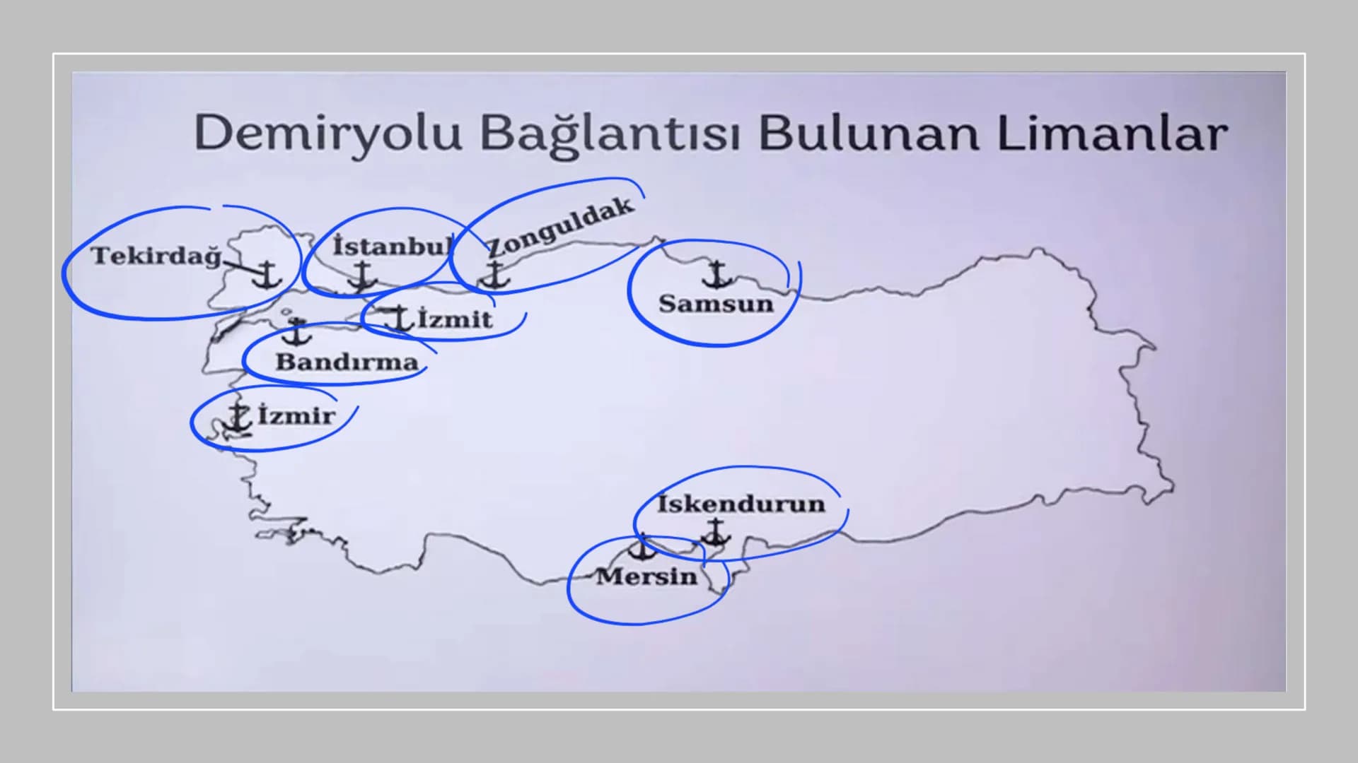 TÜRKİYE'DE ULAŞIM
Deniz
→ Demir
kara
→ Hava 1)- KARA YOLU
1950'lerden sonra gelişti (Marshall yardımı).
✓ Ülke içi yük ve yolcu taşımacılığı