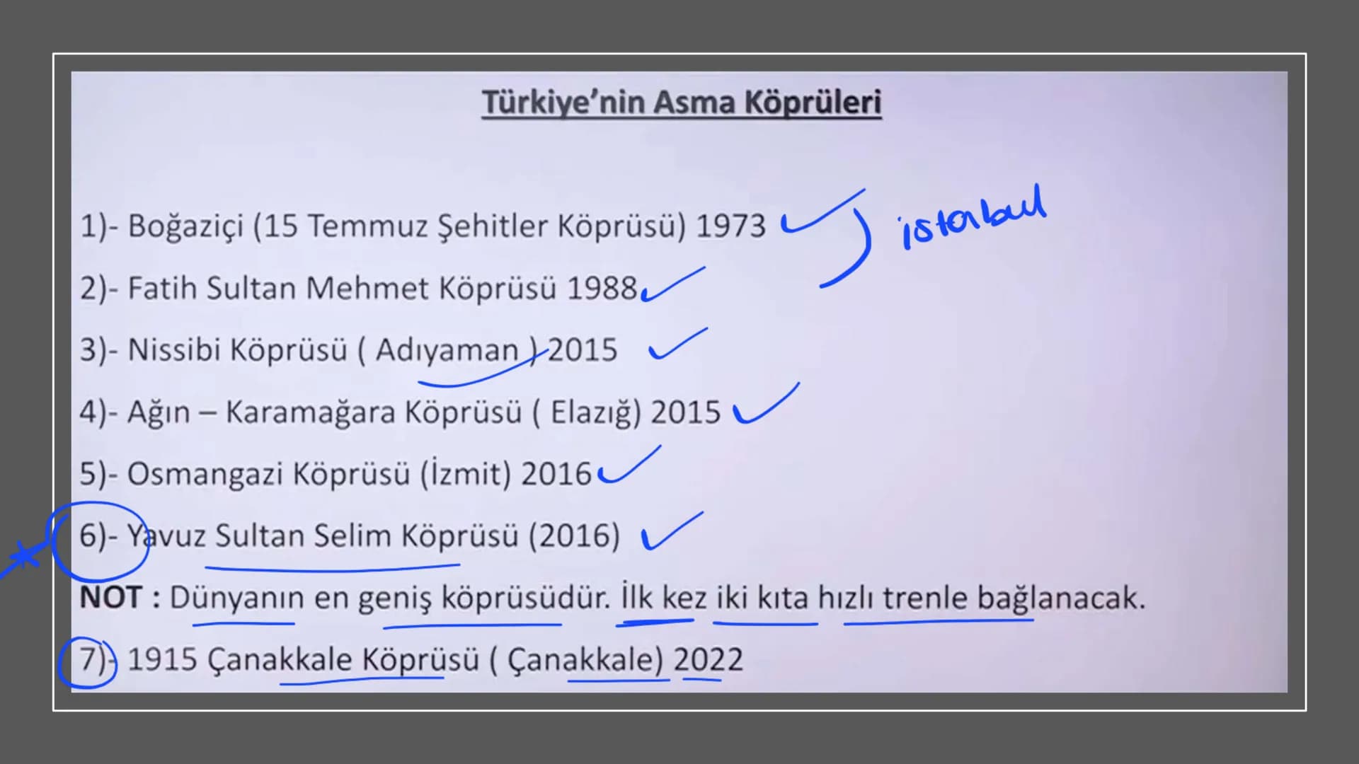 TÜRKİYE'DE ULAŞIM
Deniz
→ Demir
kara
→ Hava 1)- KARA YOLU
1950'lerden sonra gelişti (Marshall yardımı).
✓ Ülke içi yük ve yolcu taşımacılığı